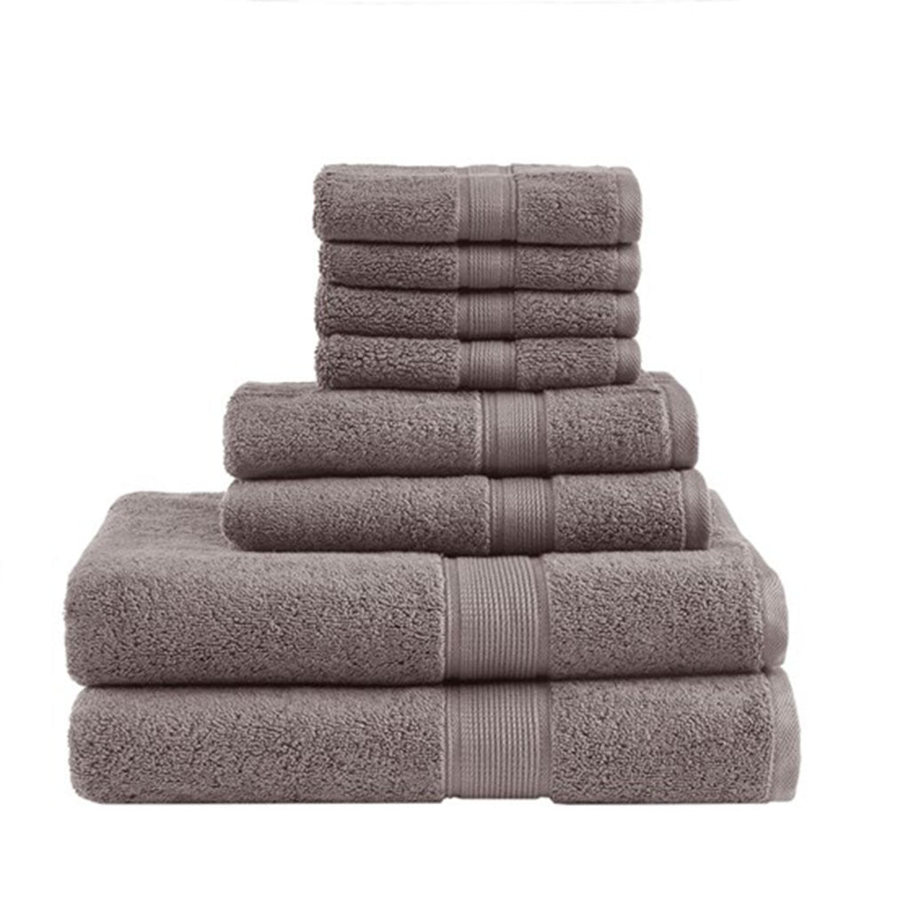 Premium 8-Piece Luxurious Antimicrobial Cotton Towel Set