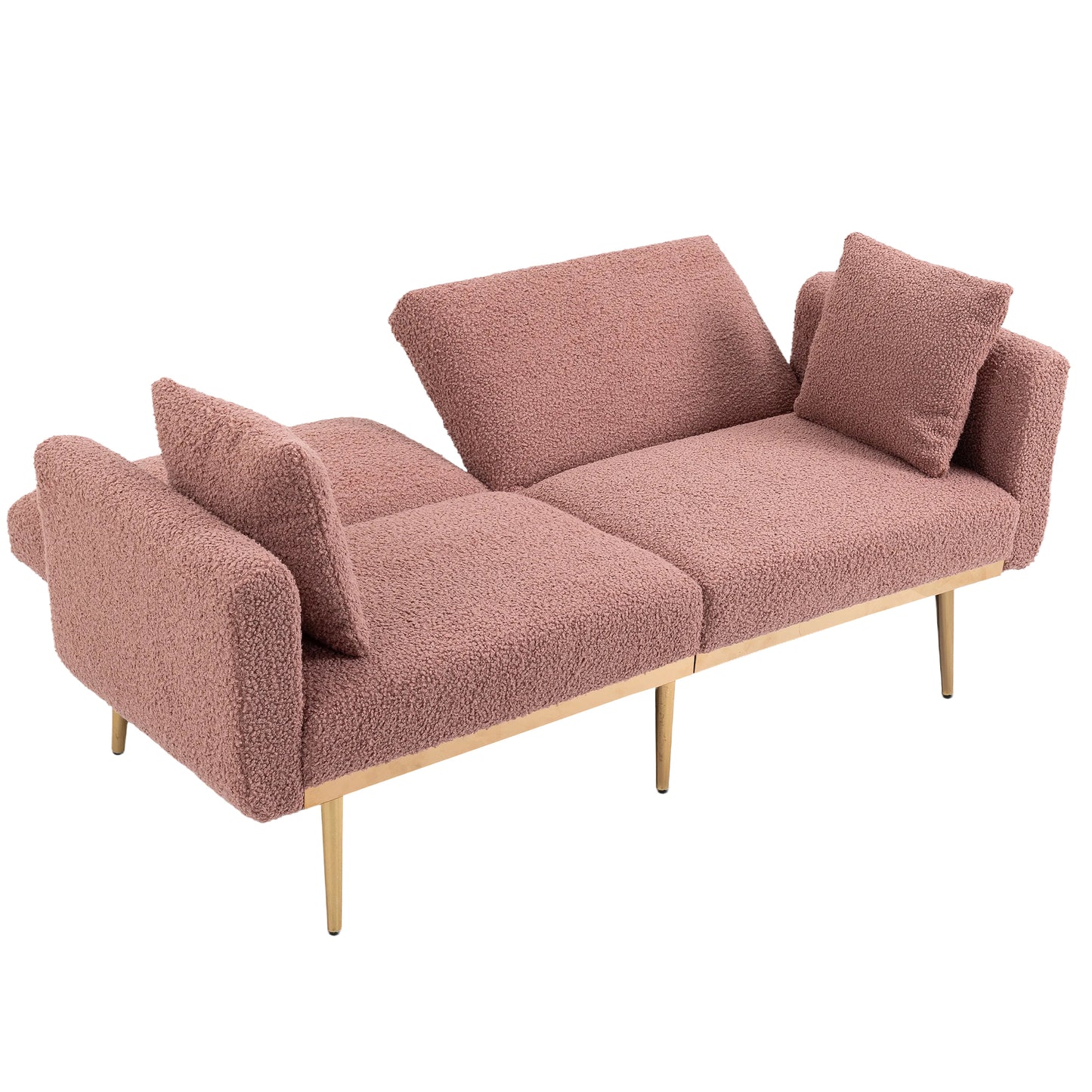 Velvet  Sofa , Accent sofa .loveseat sofa with metal  feet