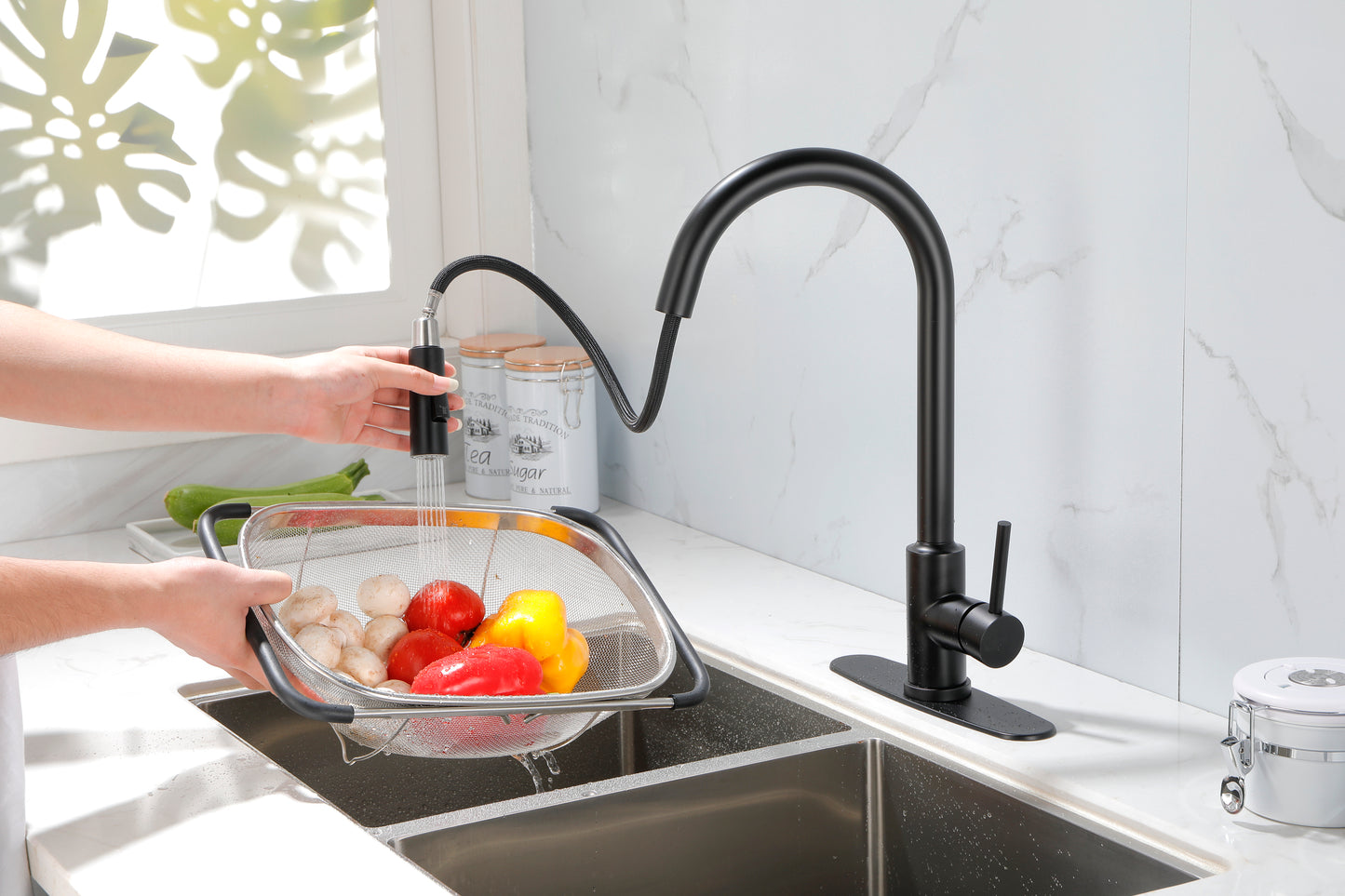 Touch Kitchen Faucet with Pull Down Sprayer