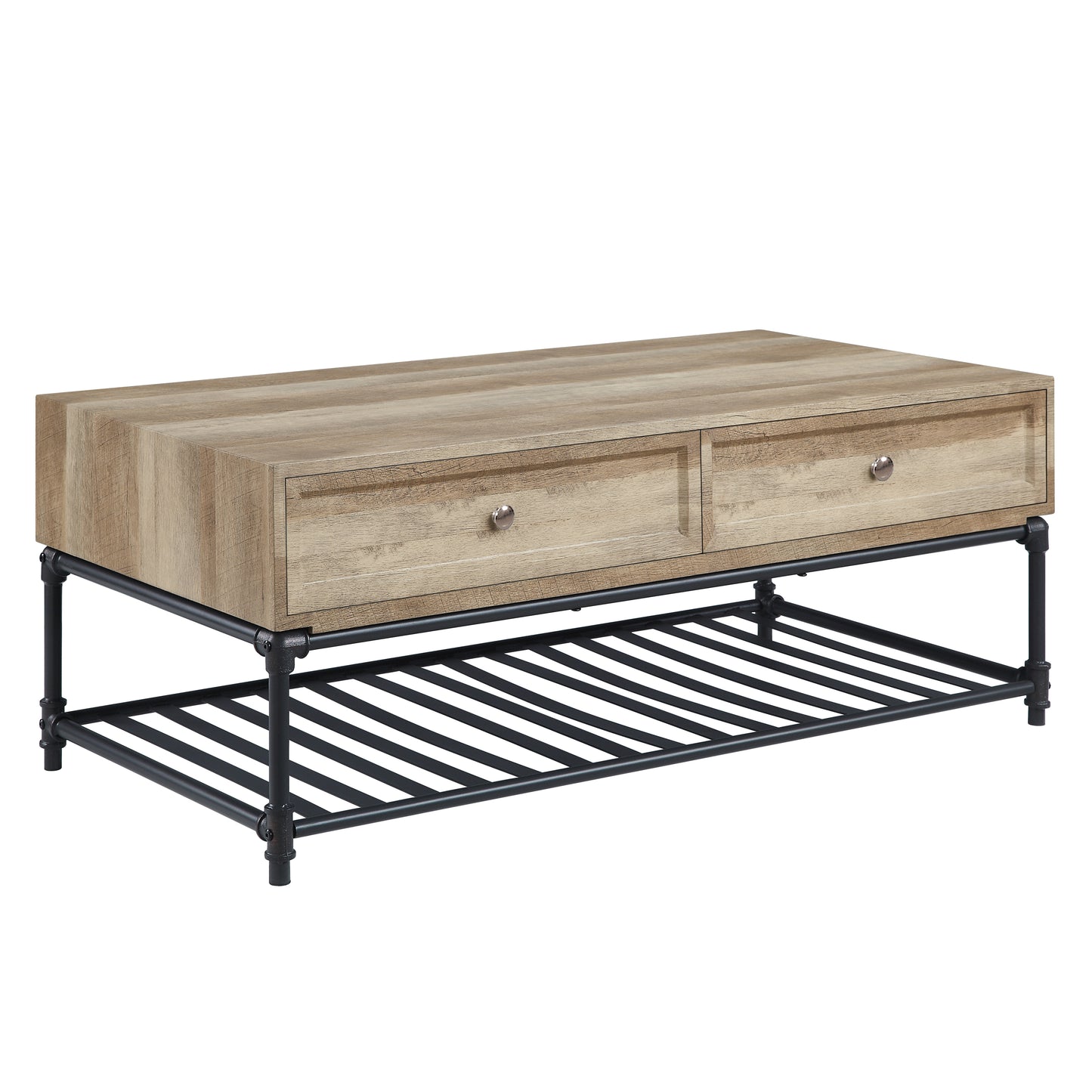 Brantley Coffee Table with Oak & Sandy Black Finish LV00748