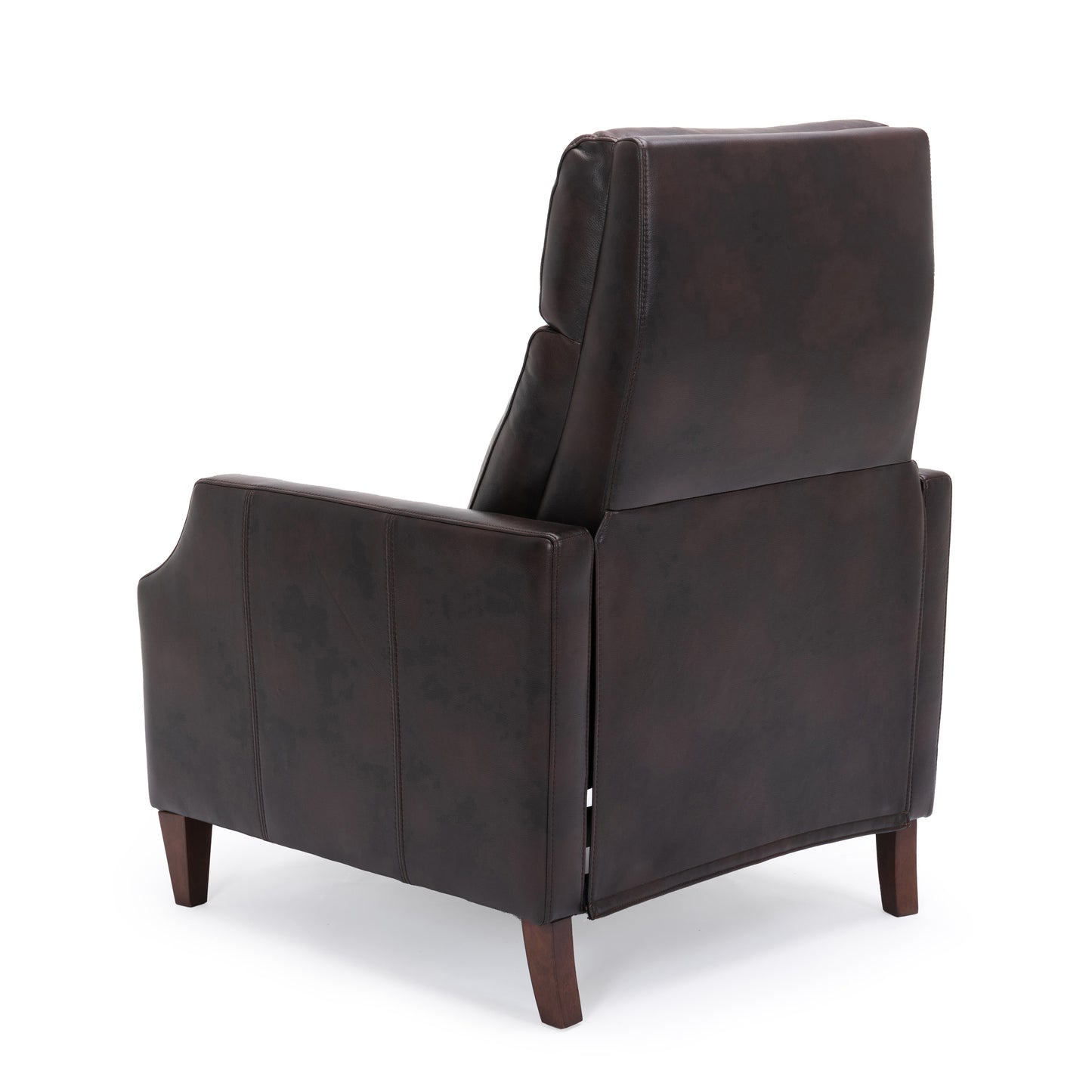 Biscoe Burnished Brown PU Leather Recliner - Stylish and Comfortable relaxer