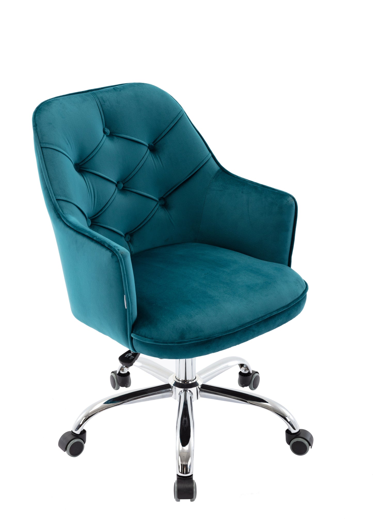 Velvet Swivel Shell Chair for Living Room, Office chair  Modern Leisure Arm Chair LAKE  BLUE