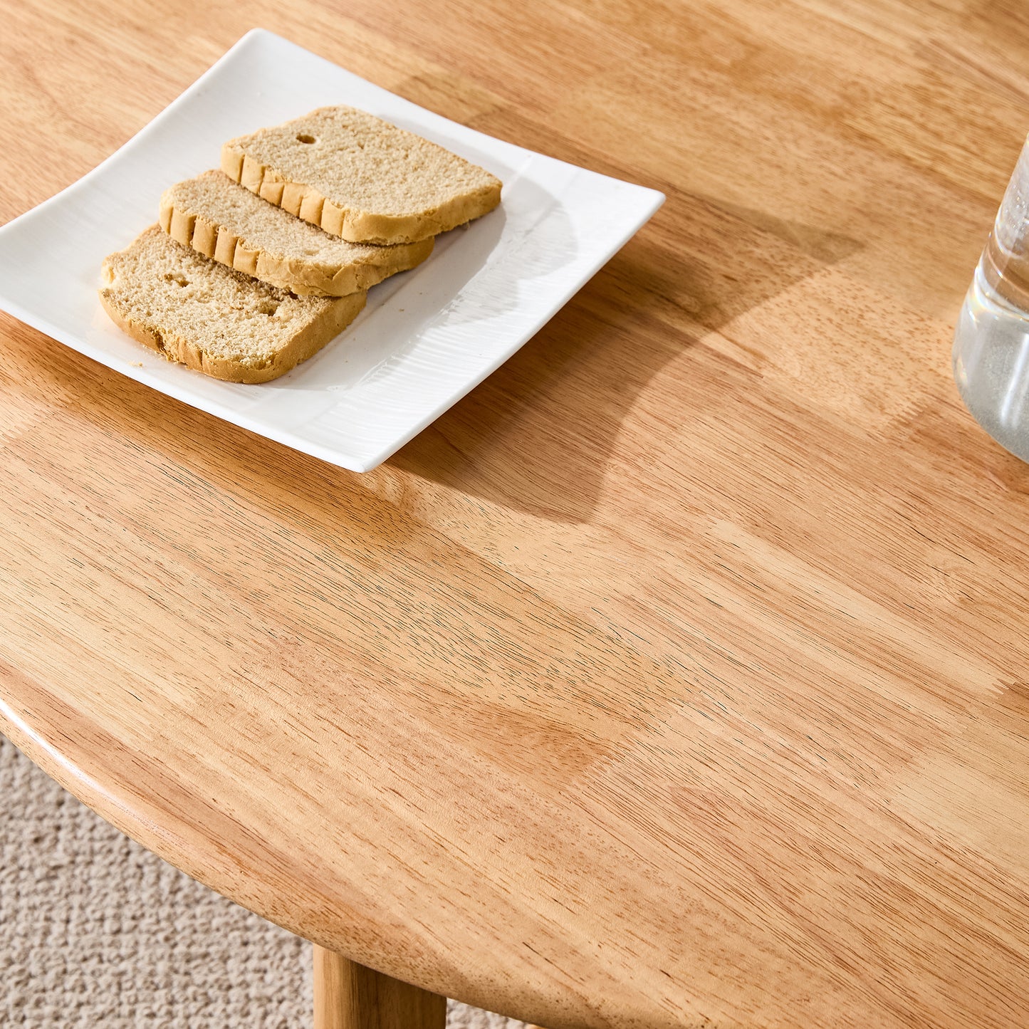 Wooden Coffee Table with Faux Rattan Accents for Stylish Living Spaces