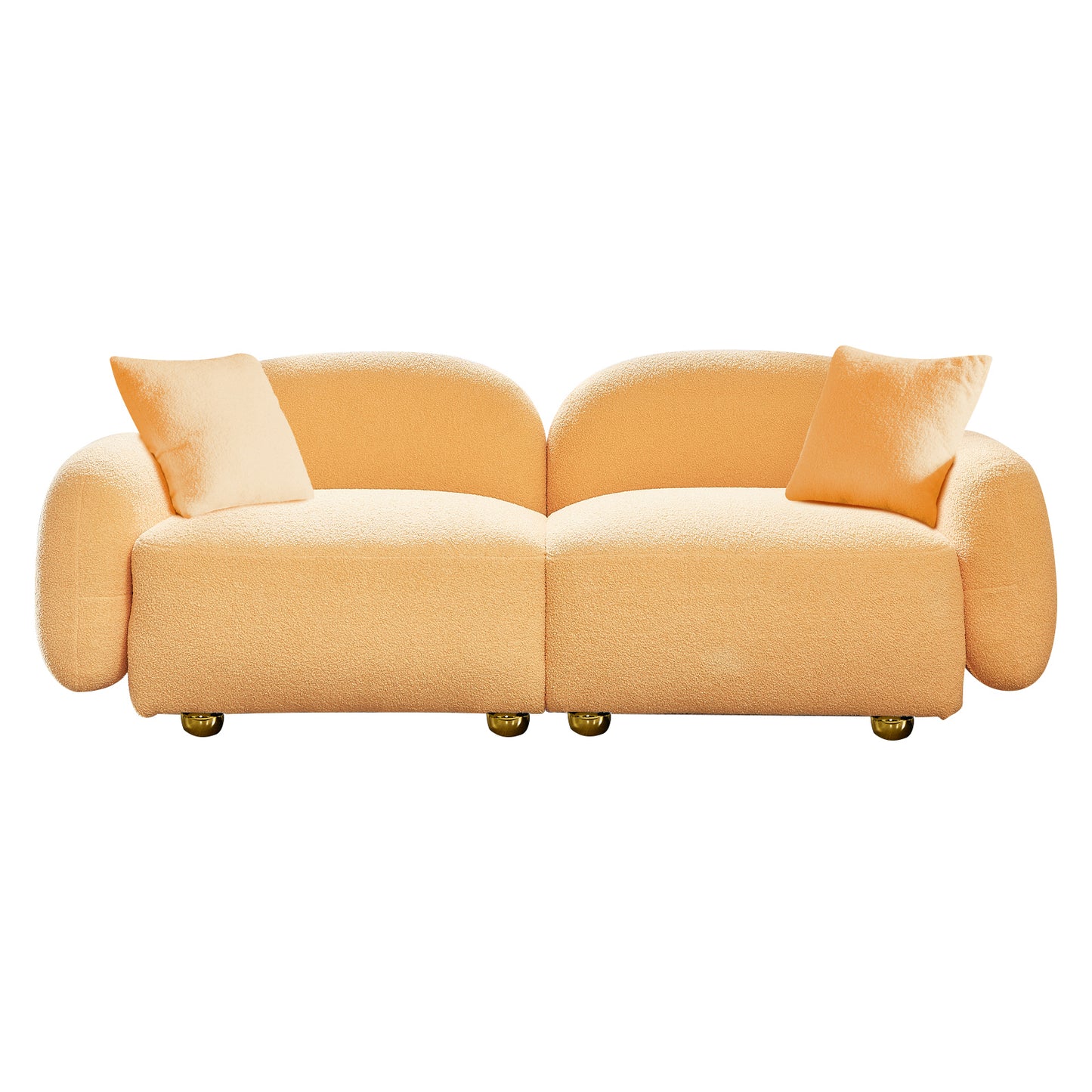 Velvet Upholstered Sofa - Luxurious Plush Couch for Ultimate Comfort and Style