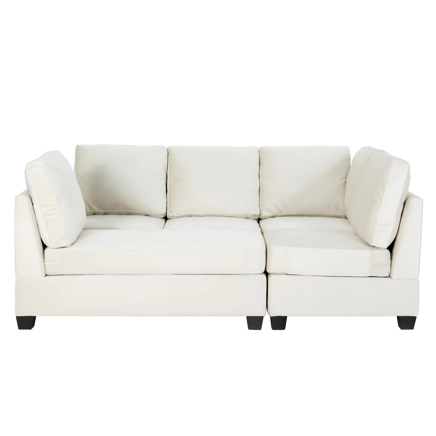 Modern L-shaped Sectional Sofa with Convertible Chaise Lounge