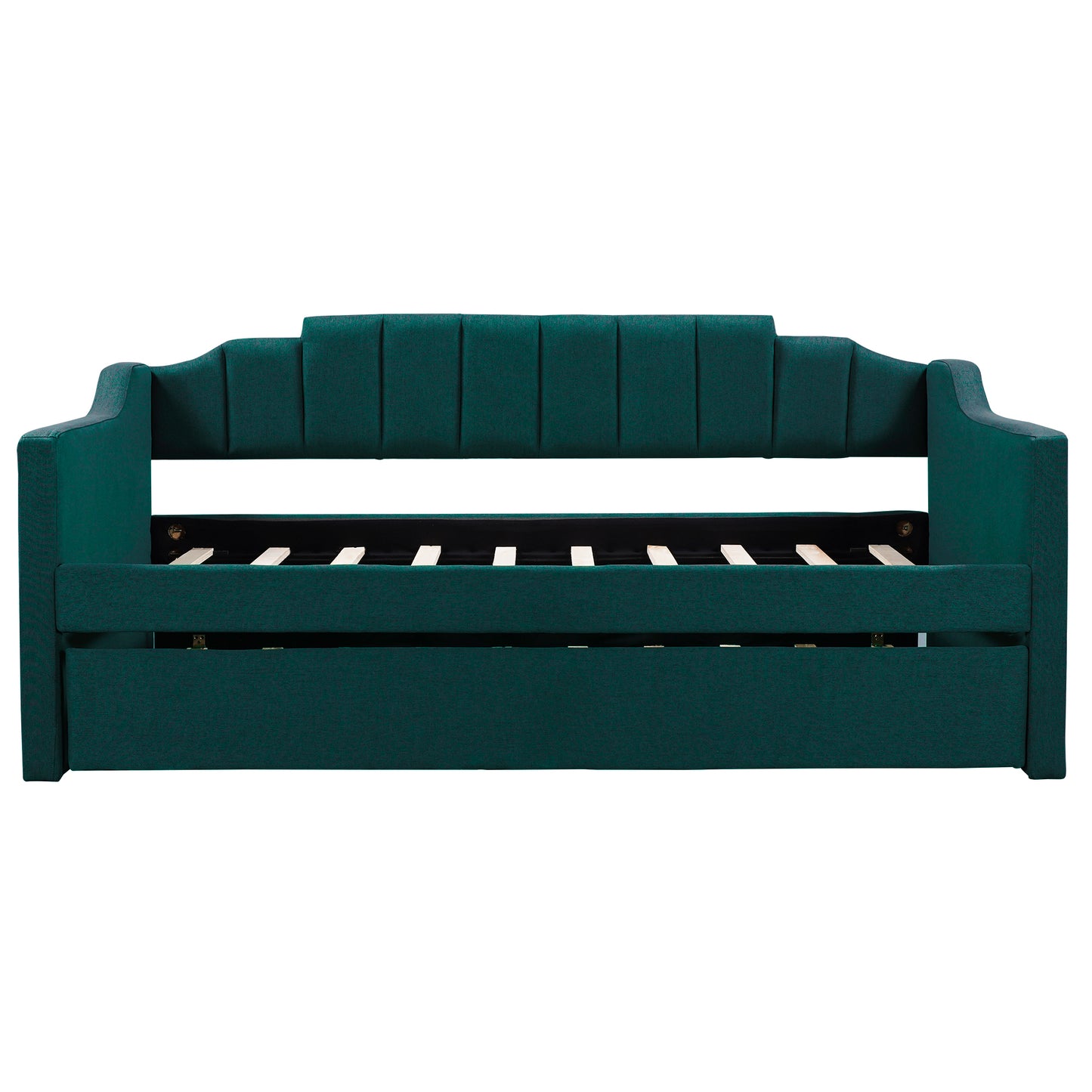 Upholstered Twin Daybed with Trundle,Green(OLD SKU:SM000218AAF)