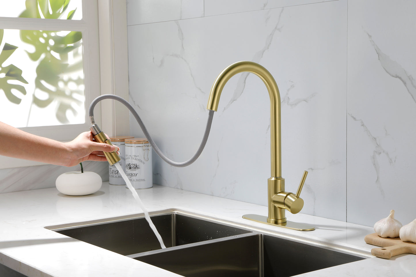 Kitchen Faucet with Pull Down Sprayer