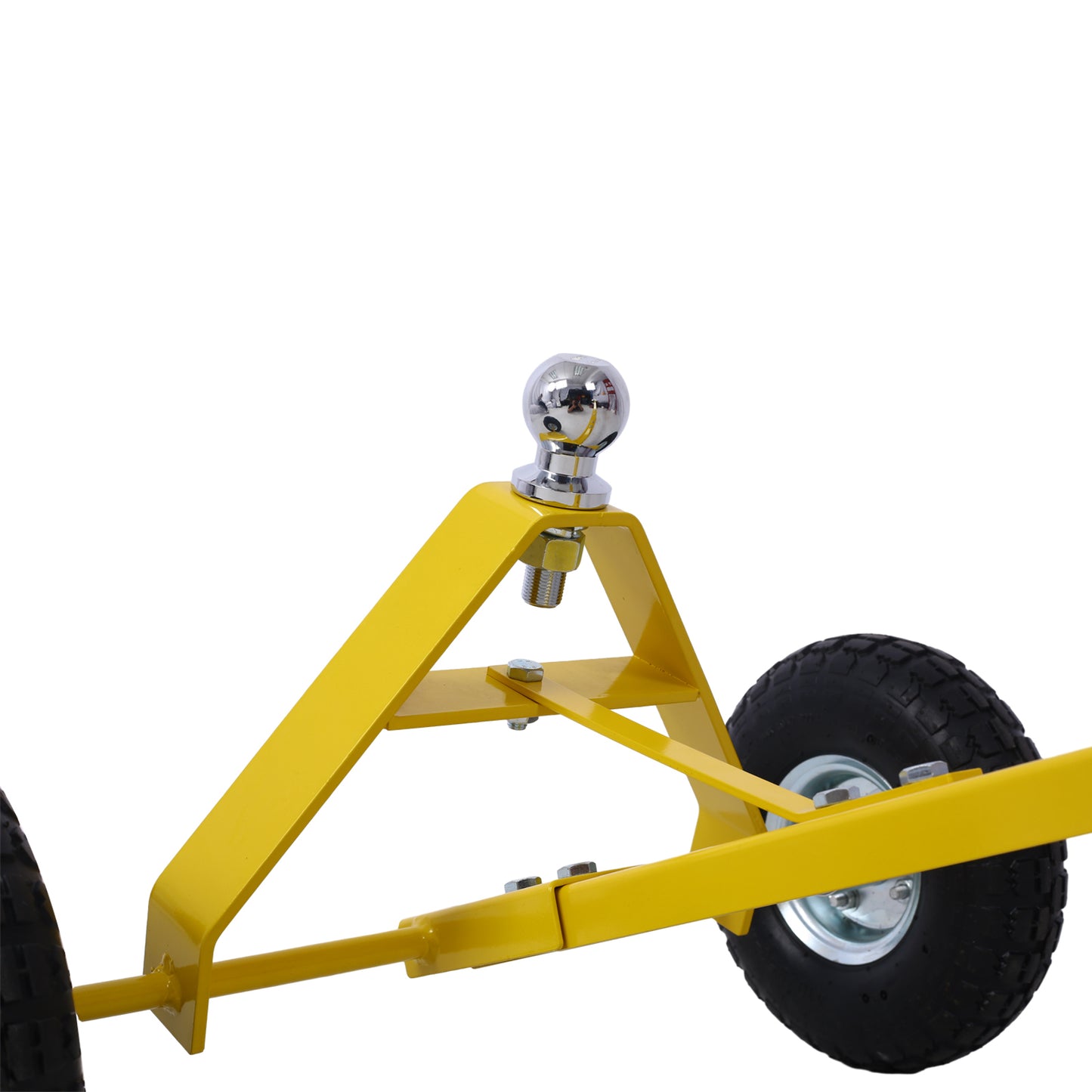 Trailer Dolly with Pneumatic Tires - 600 Lb. Maximum Capacity,Yellow color