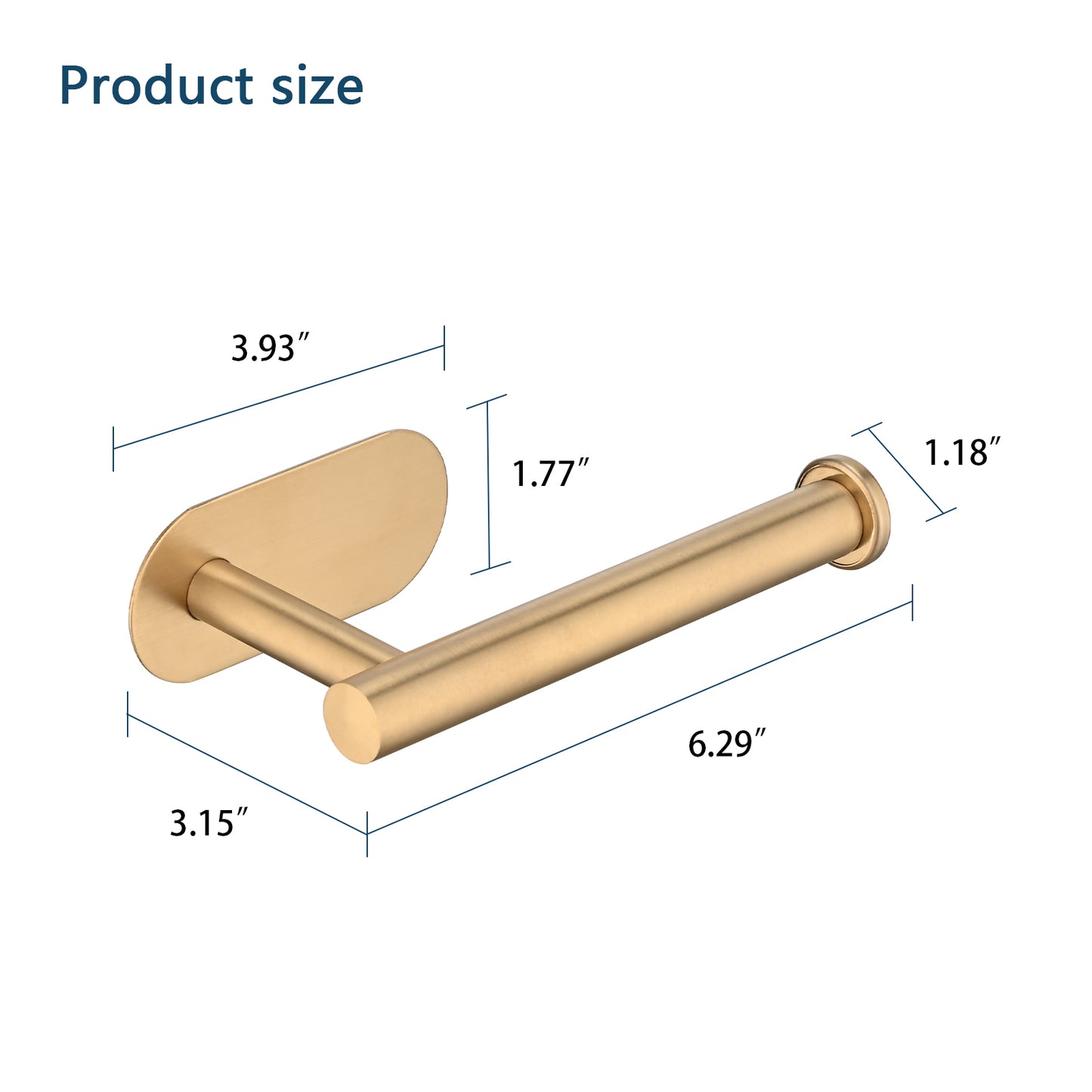 Stainless Steel Toilet Paper Holder with Easy Install Design