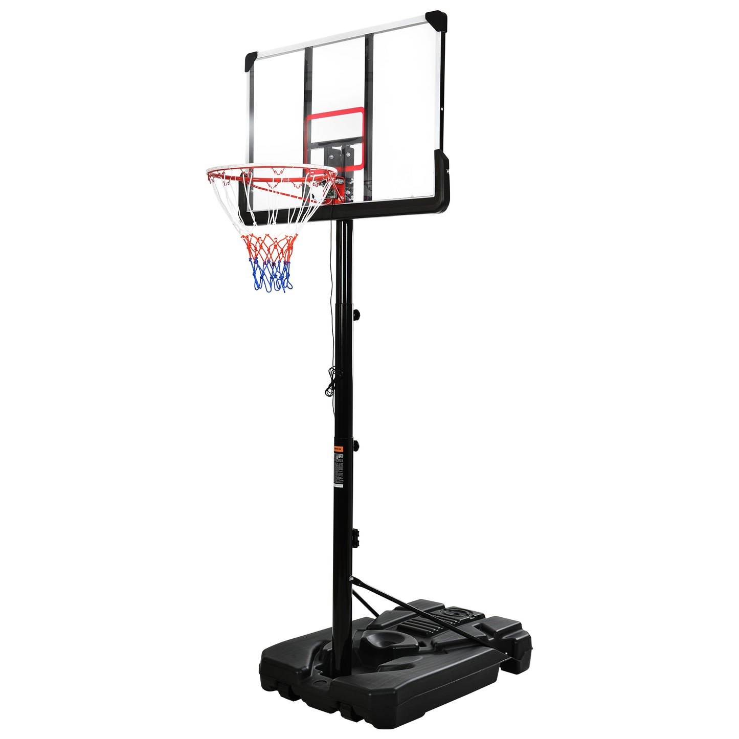 Portable Basketball Hoop Basketball System 6.6-10ft Height Adjustment for Youth Adults LED Basketball Hoop Lights, Colorful lights, Waterproof，Super Bright to Play at Night Outdoors,Good Gift for Kids