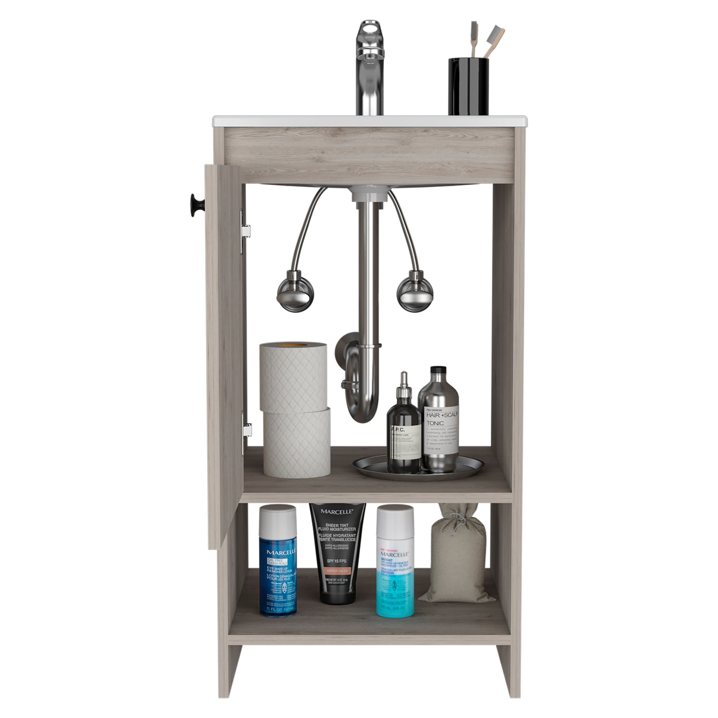 Bathroom Vanity Poket, Bathroom, Light Gray