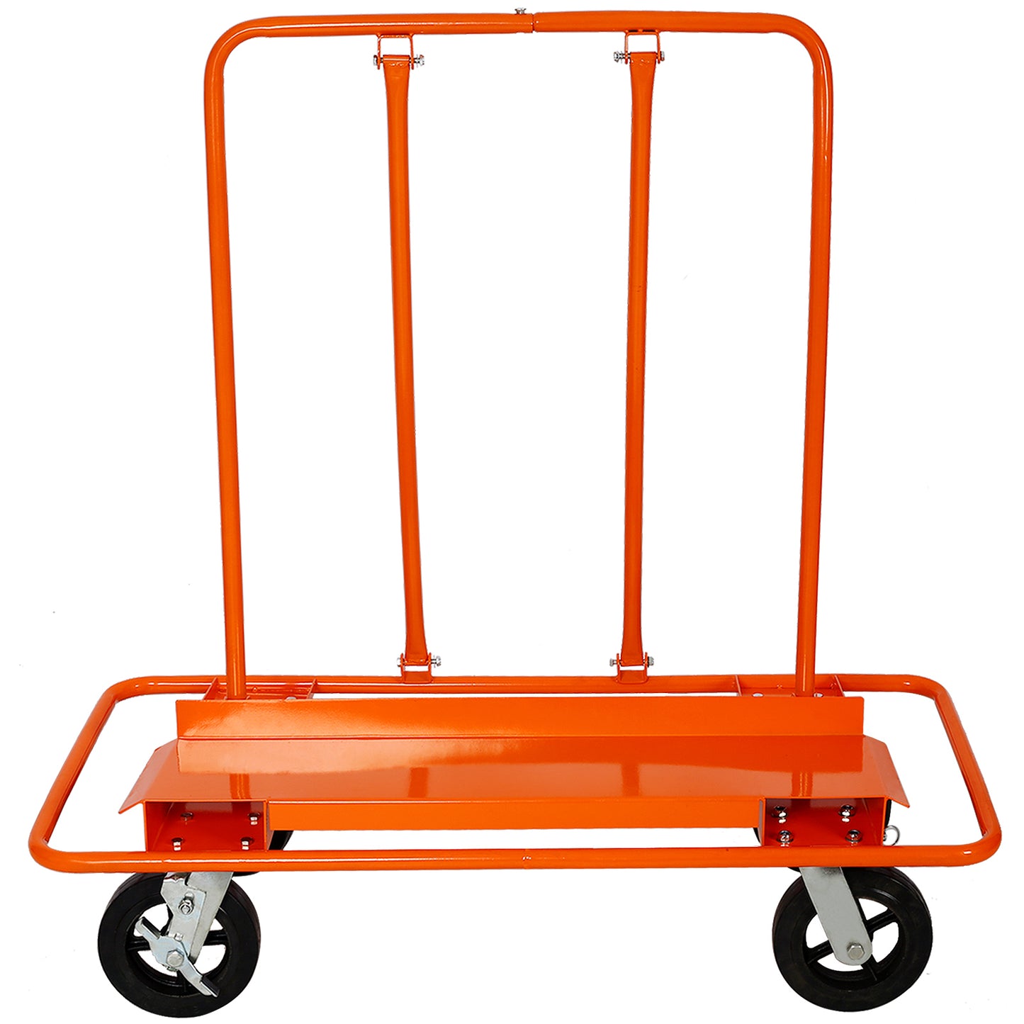 Heavy Duty Drywall Sheet Cart & Panel Dolly 2400lbs load capacity,panel service cart ,8" Black
Mold-On Rubber Wheels