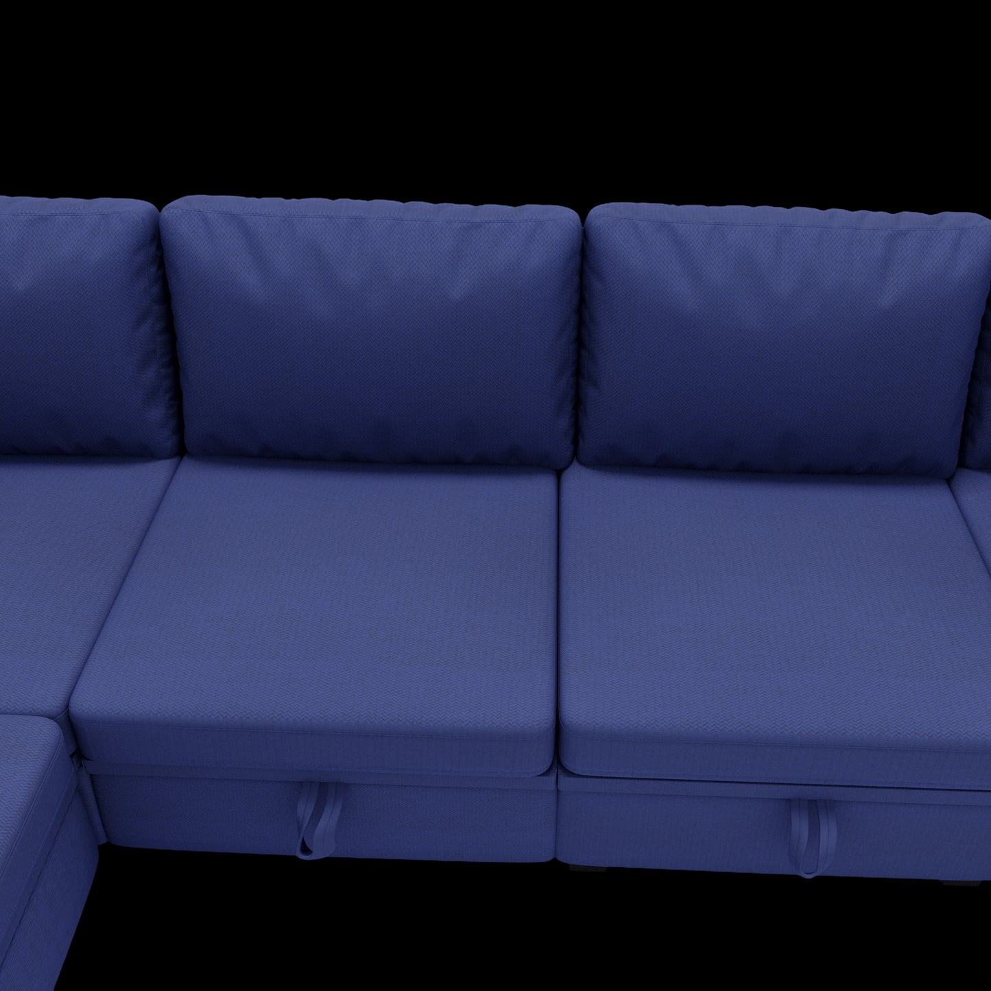 UNITED WE WIN Modular Sectional Sofa U Shaped Modular Couch with Reversible Chaise Modular Sofa Sectional Couch with Storage Seats