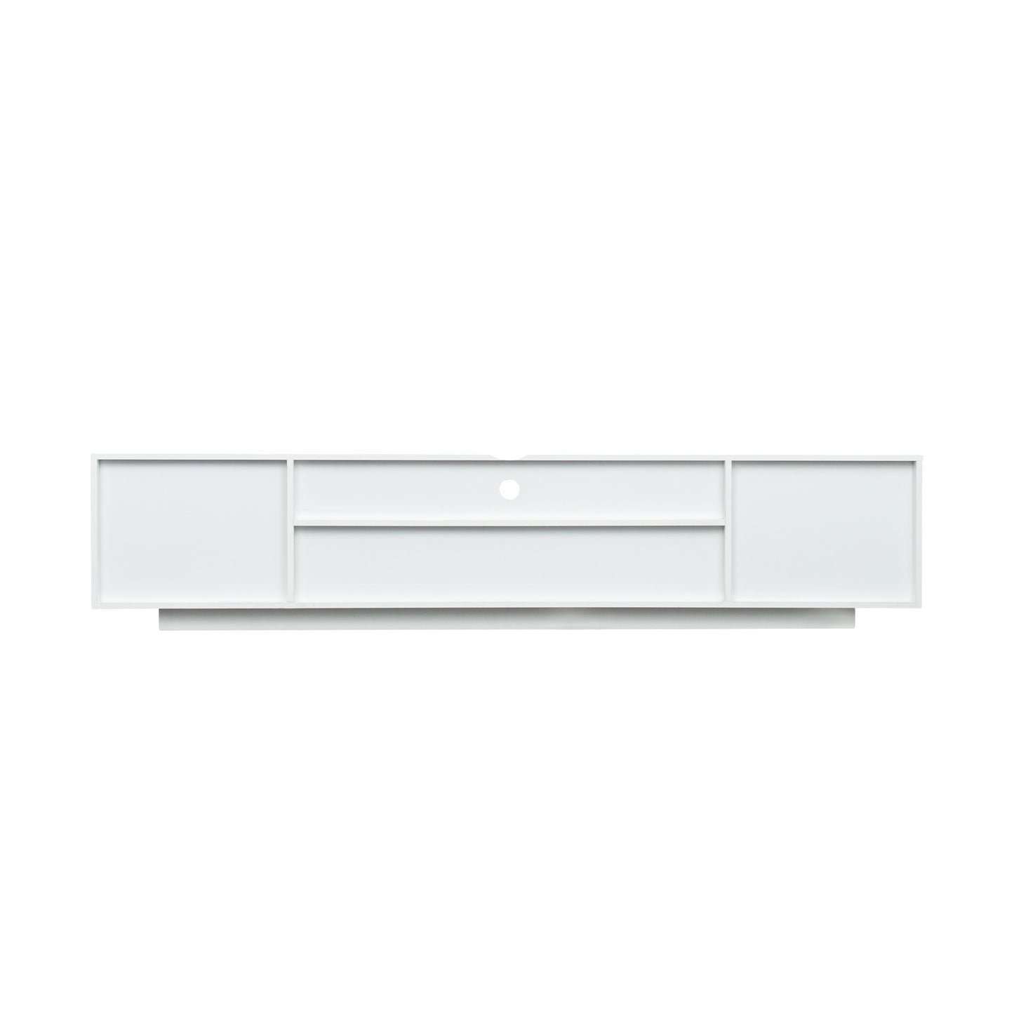 Modern White TV Stand with LED Lights and Storage Drawers for a Stylish Living Room Upgrade