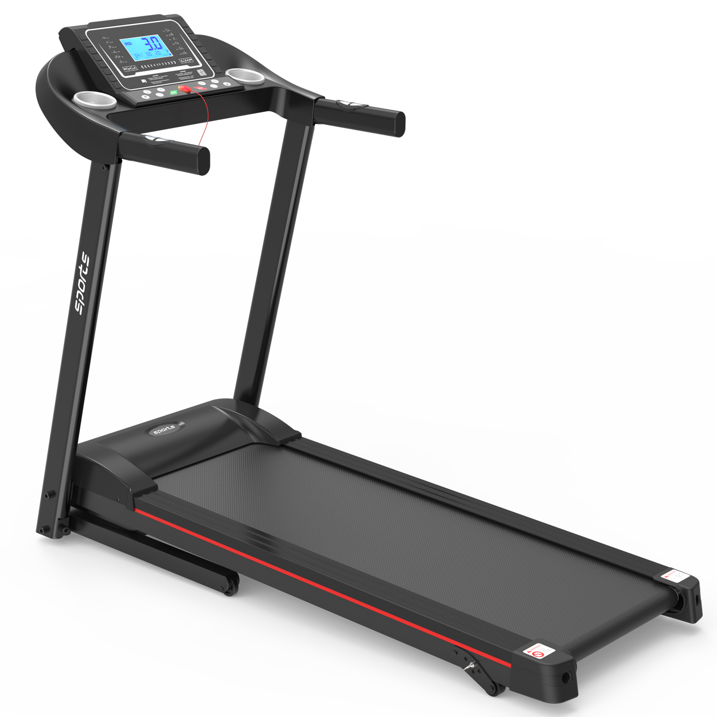 Fitshow App Home Foldable Treadmill with Incline, Folding Treadmill for Home Workout, Electric Walking Running Treadmill Machine 5" LCD Screen 250 LB Capacity Bluetooth Music