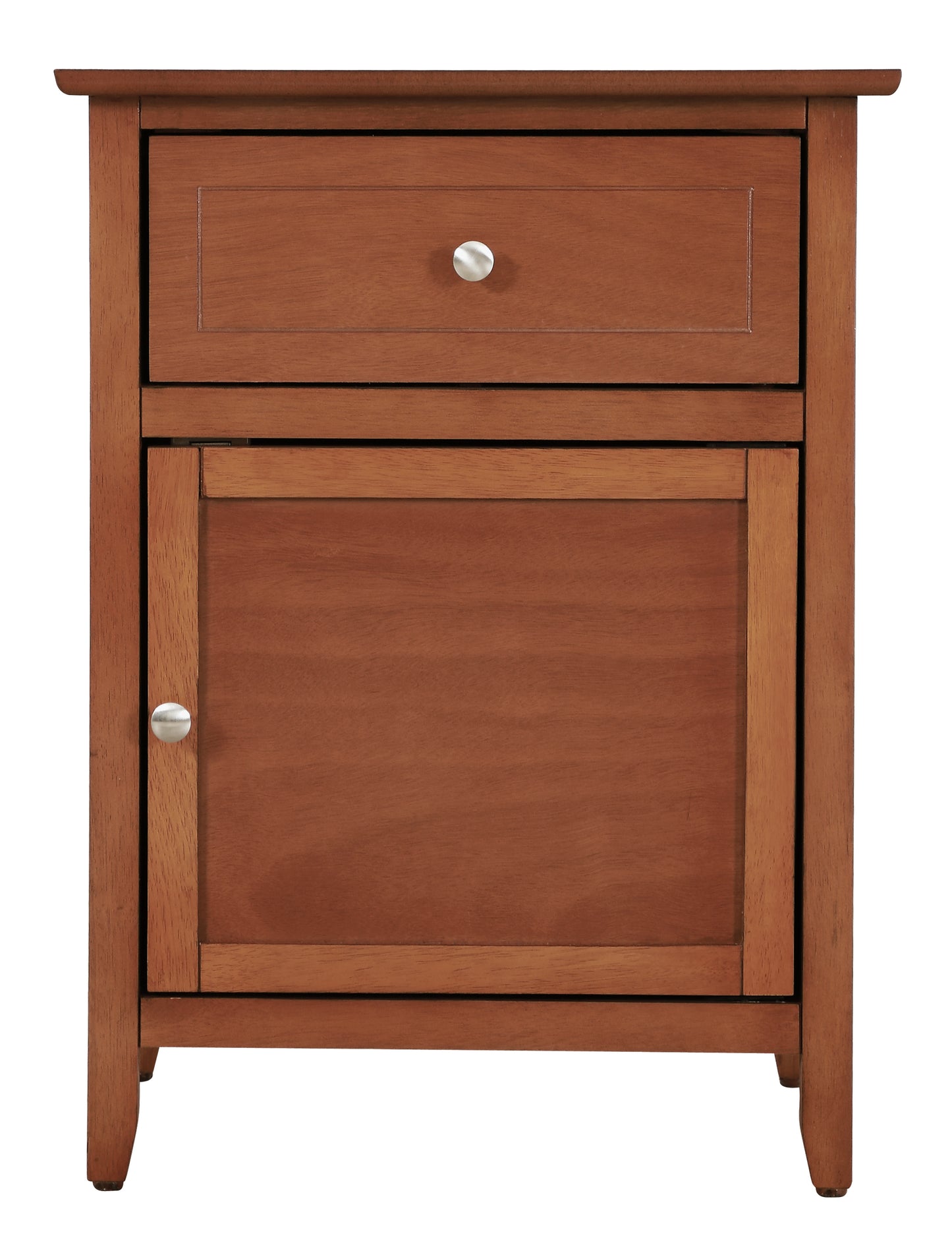 Izzy G1414-N-60 1 Drawer /1 Door Nightstand , Oak