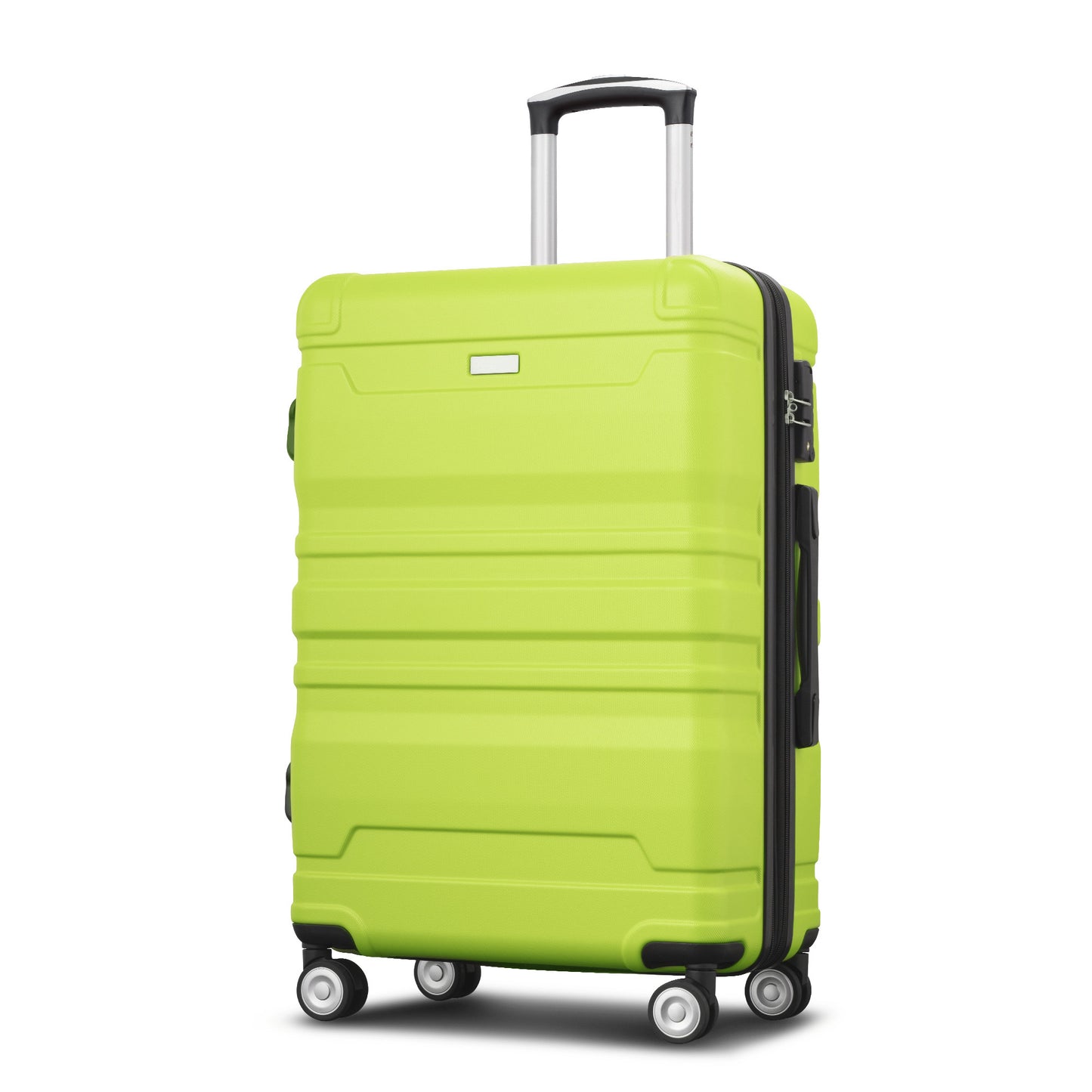 Luggage Sets New Model Expandable ABS Hardshell 3pcs Clearance Luggage Hardside Lightweight Durable Suitcase sets Spinner Wheels Suitcase with TSA Lock 20''24''28''(Lime)