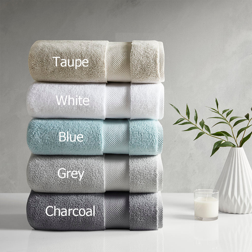 Luxurious 6-Piece Cotton Bath Towel Set with 1000gsm Luxe Feel