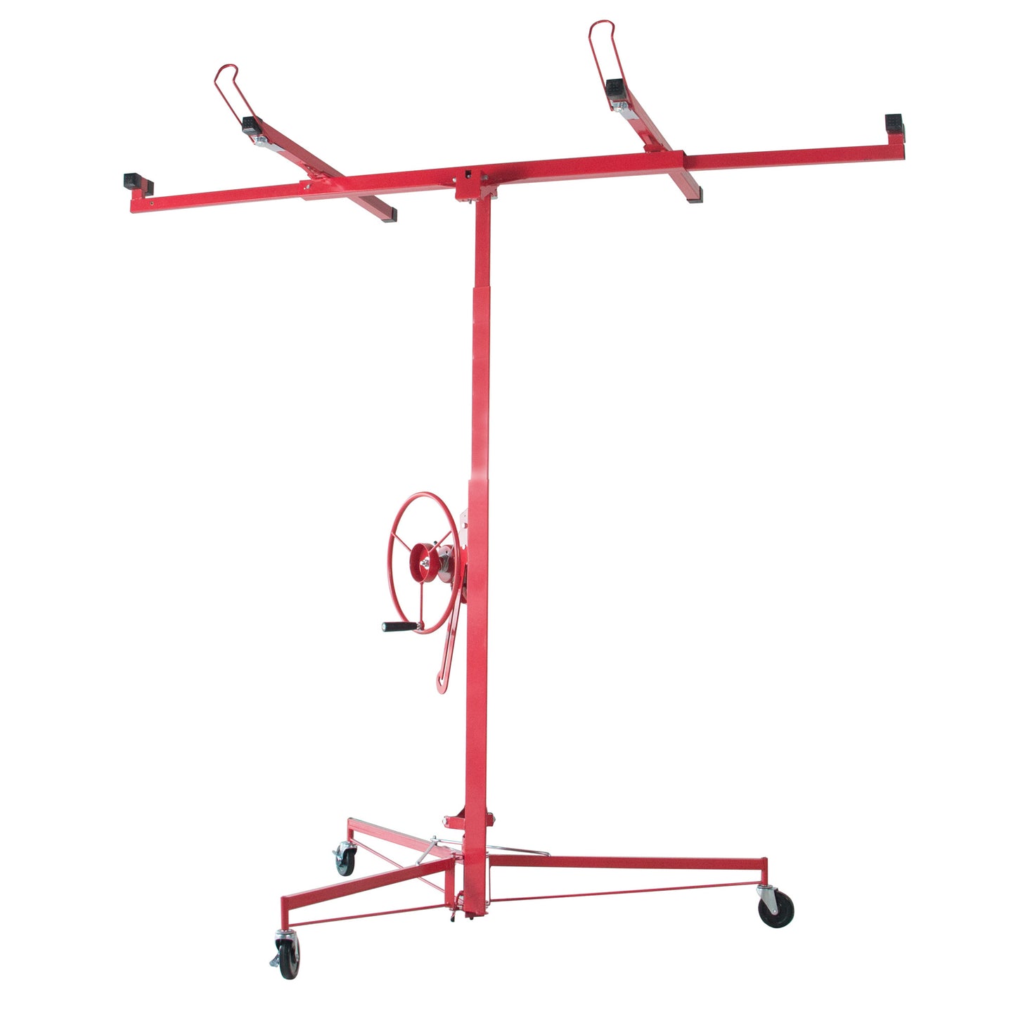 Drywall Panel Lifter Drywall Panel hoist Jack Lifter Jack Rolling Caster Panel Hoist 11ft red