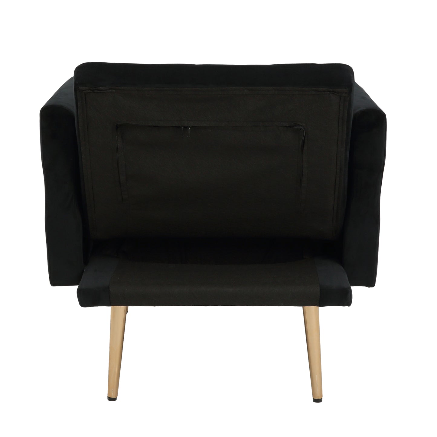 Accent Chair with Ottoman Set,Velvet Accent Chair with Gold Legs, Upholstered Single Sofa for Living Room Bedroom