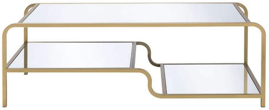 Gold and Mirror Astrid Coffee Table 81090