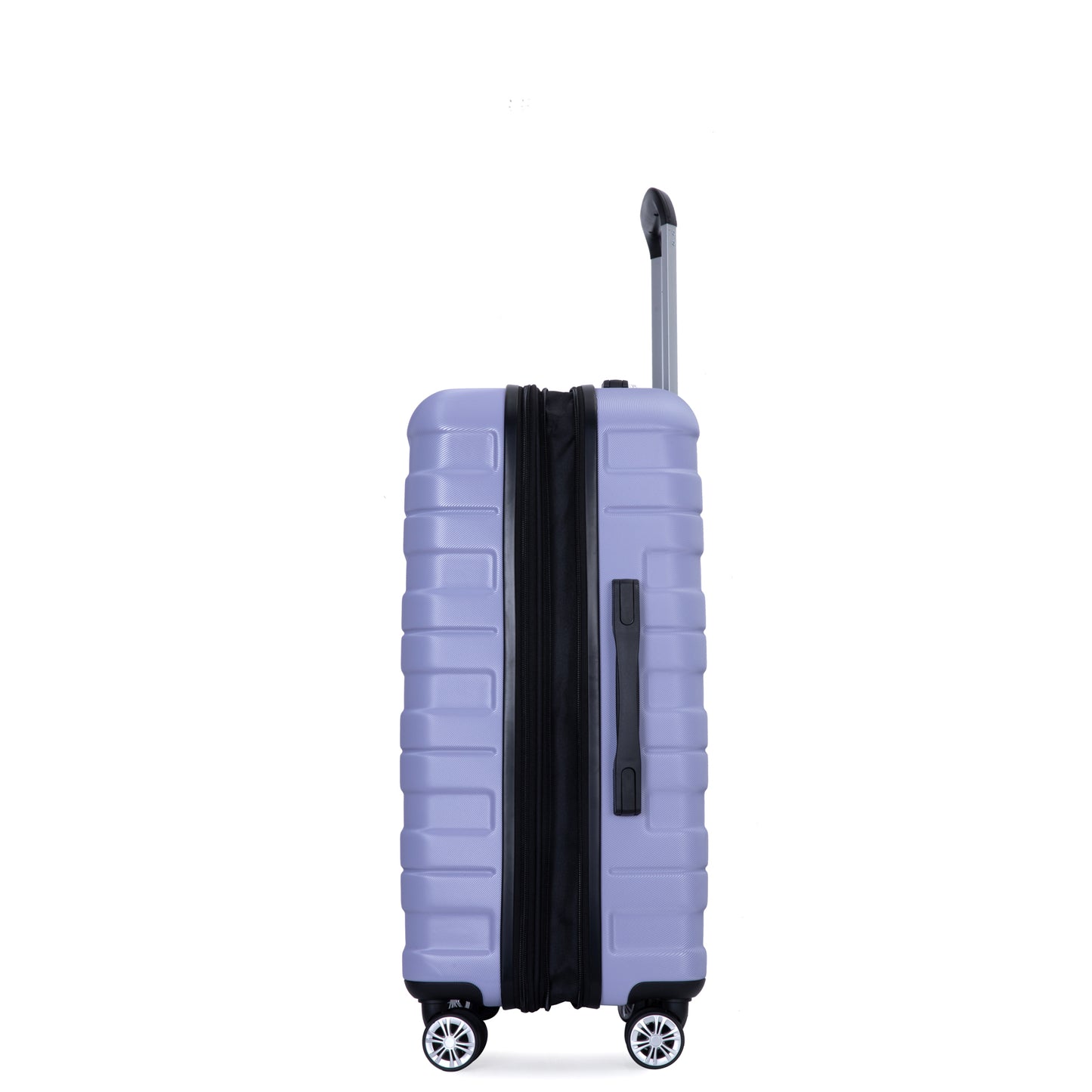 3 Piece Luggage Sets PC Lightweight & Durable Expandable Suitcase with Two Hooks, Double Spinner Wheels, TSA Lock, (21/25/29) Light Purple