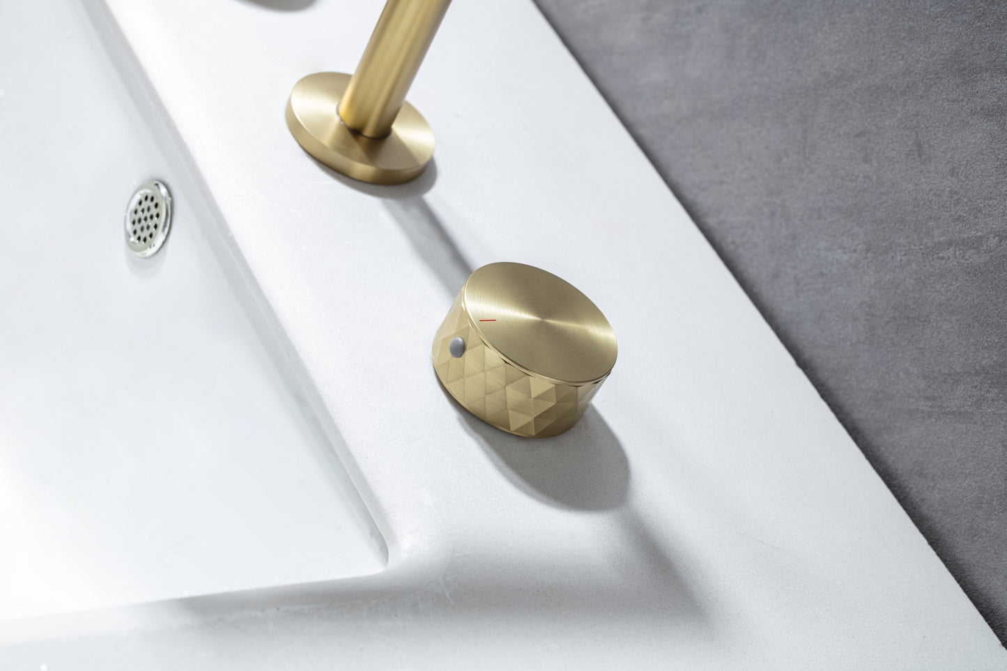 Elegant Brushed Gold Bathroom Tap