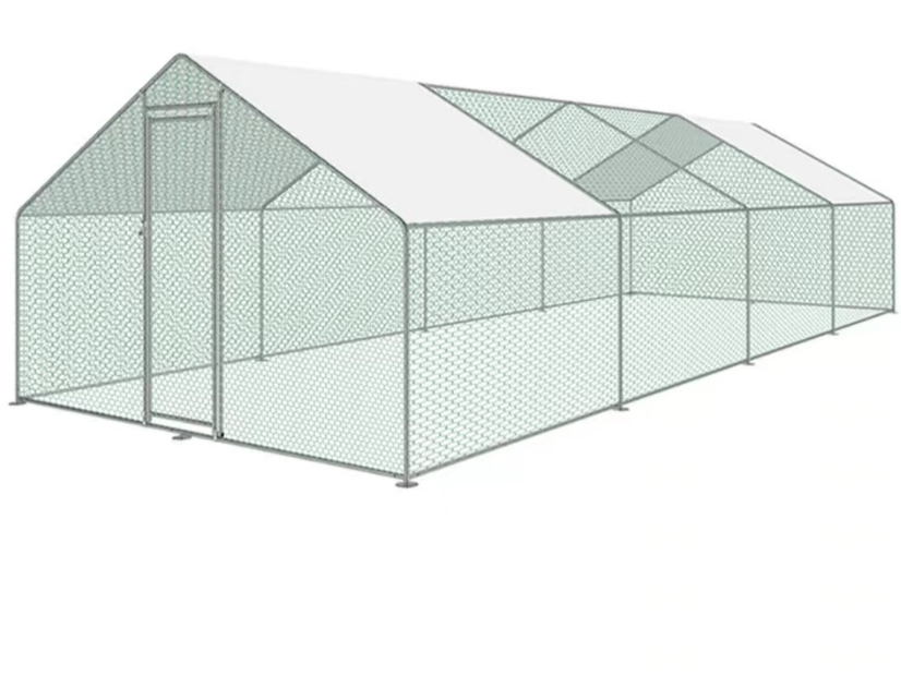 7.5FT Dog Run Coop with feeding part