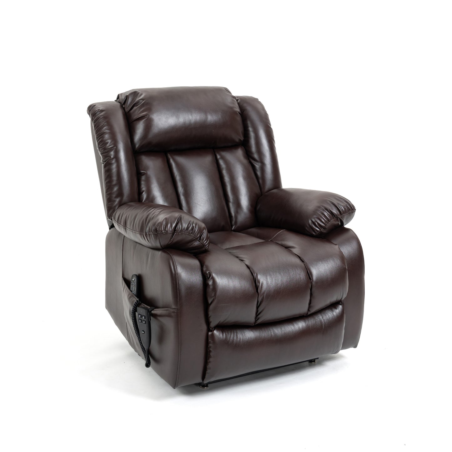 Brown Power Lift Recliner Chair with Massage and Heating