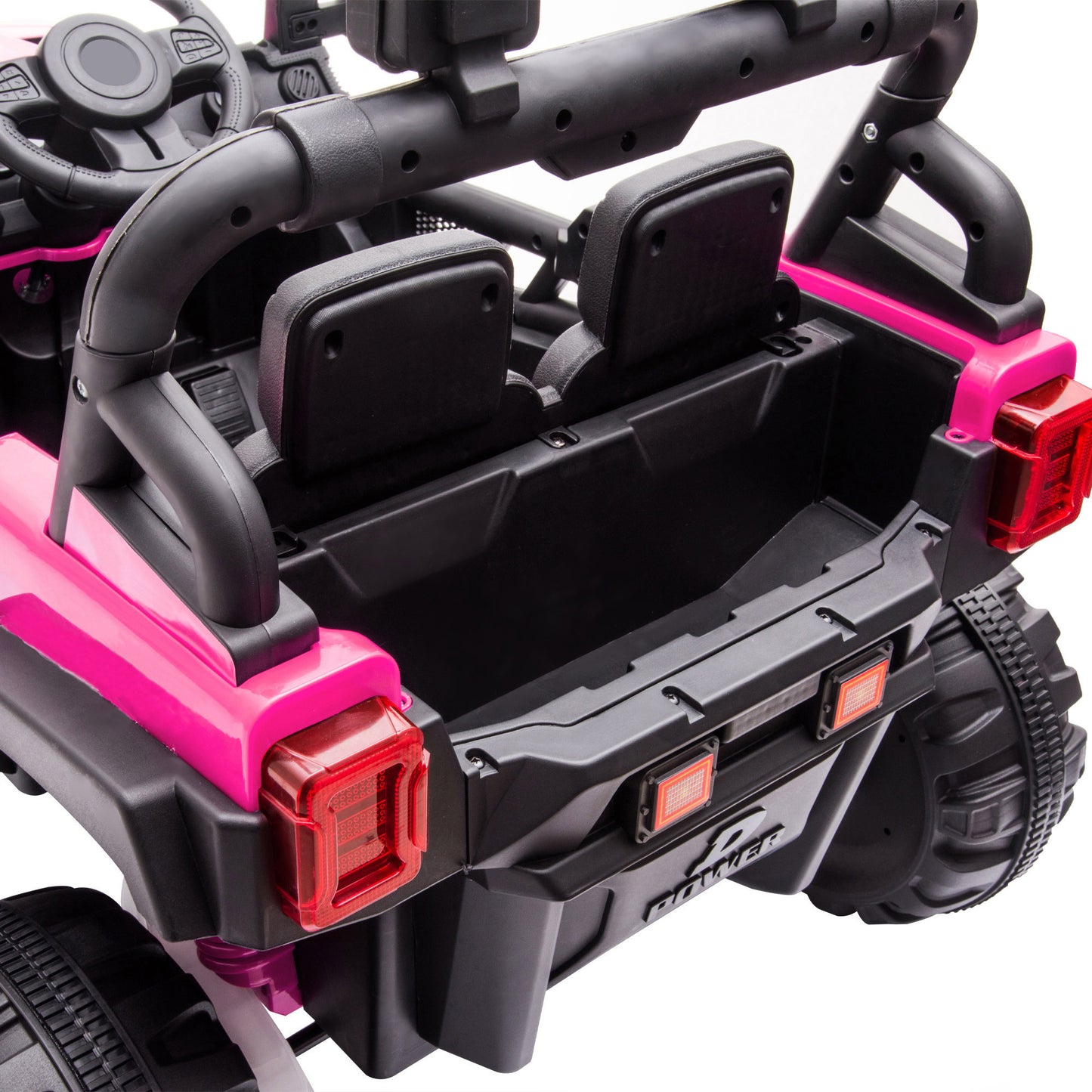 Electric 12V Off-Road Car for Kids with Remote Control, Lights, Music, and Suspension