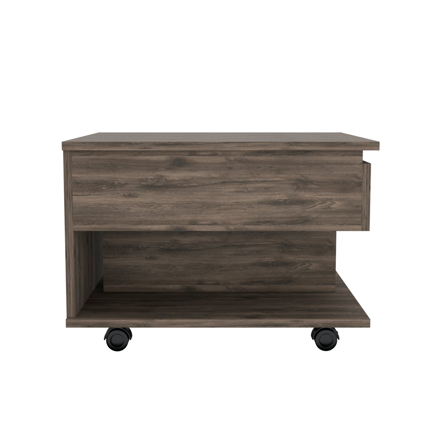 Peterson Lift Top Coffee Table in Dark Brown with Hidden Storage