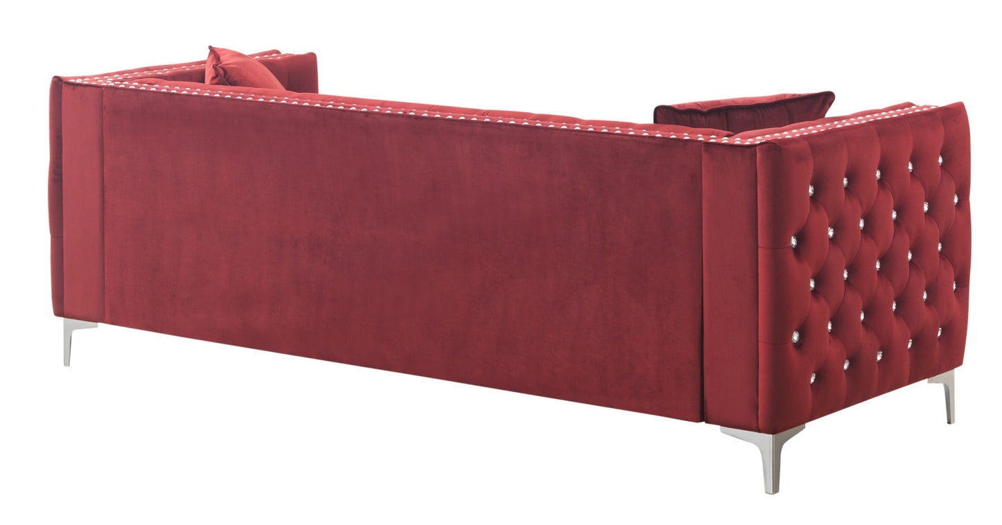 Paige G826A-S Sofa , BURGUNDY