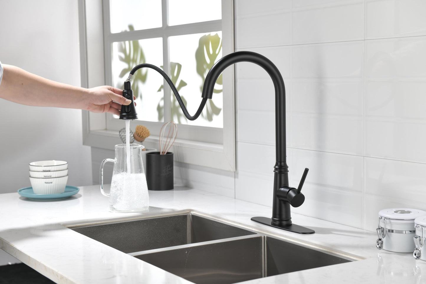 Touch Kitchen Faucet with Pull Down Sprayer