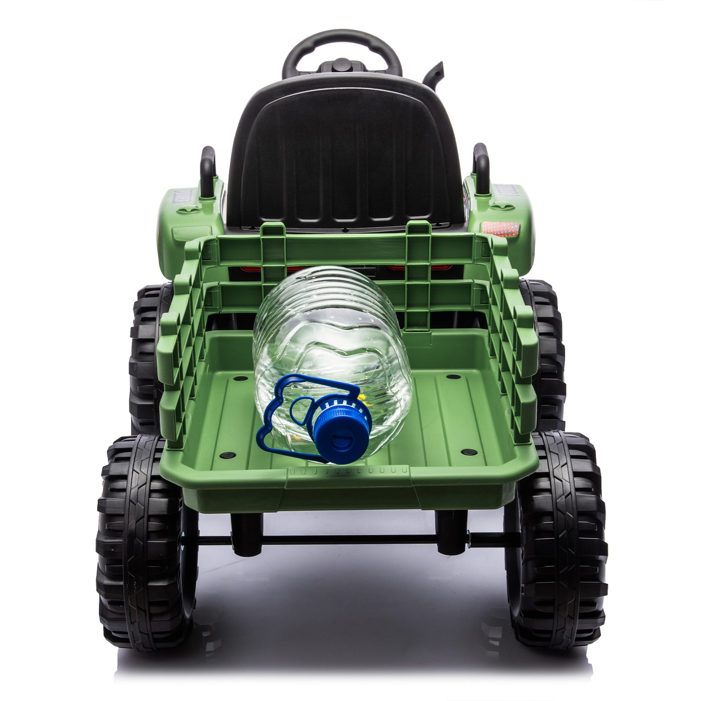 Electric Ride-On Tractor with Trailer, 12V Battery Powered Toy Car for Kids with Remote Control