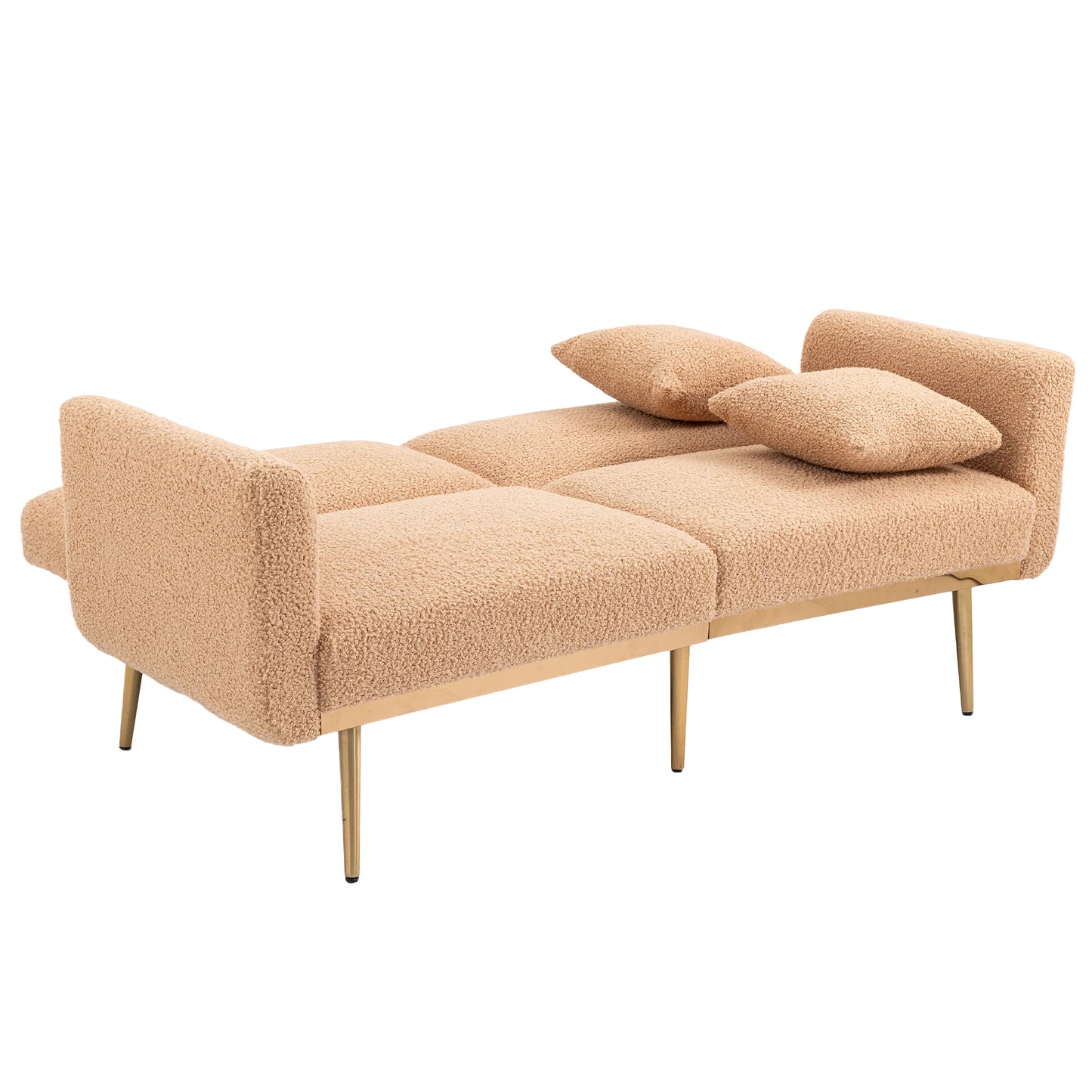 Velvet  Sofa , Accent sofa .loveseat sofa with metal  feet