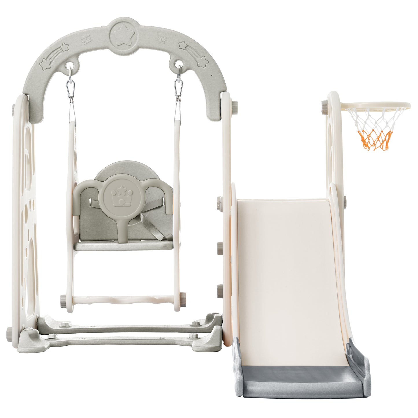 3 in 1 Toddler Swing and Slide Playset with Alphabet Theme