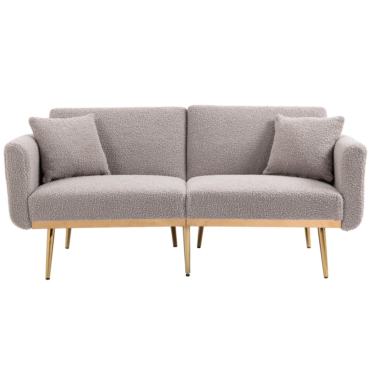 Velvet  Sofa , Accent sofa .loveseat sofa with metal  feet