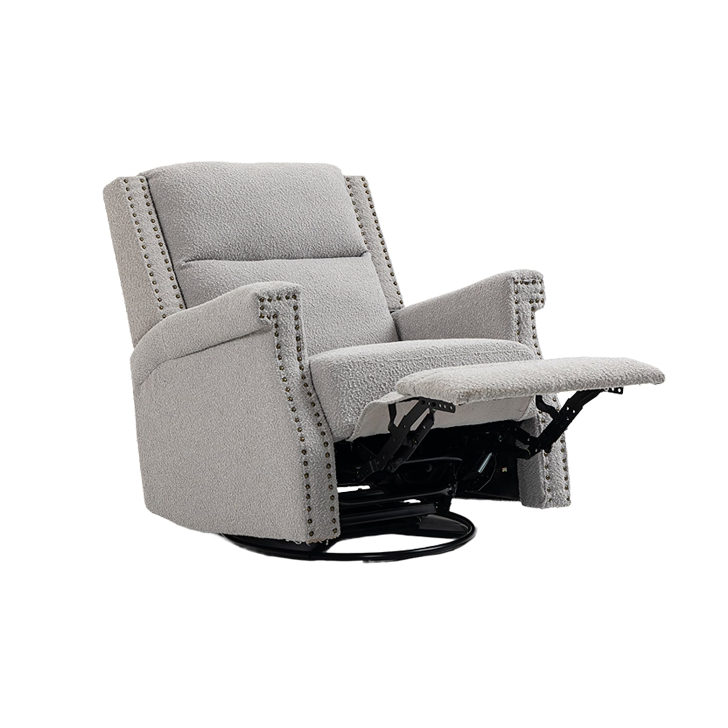 360° Swivel Recliner Chair with Rocking and Reclining Functions