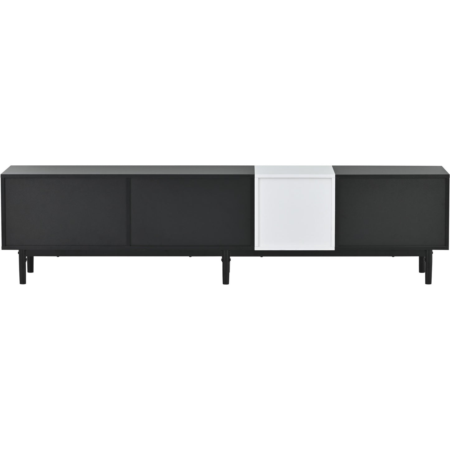 Contemporary TV Stand with 3 Doors for 80'' TV, Media Console Table, Entertainment Center with Spacious Storage Cabinet for Living Room, Bedroom