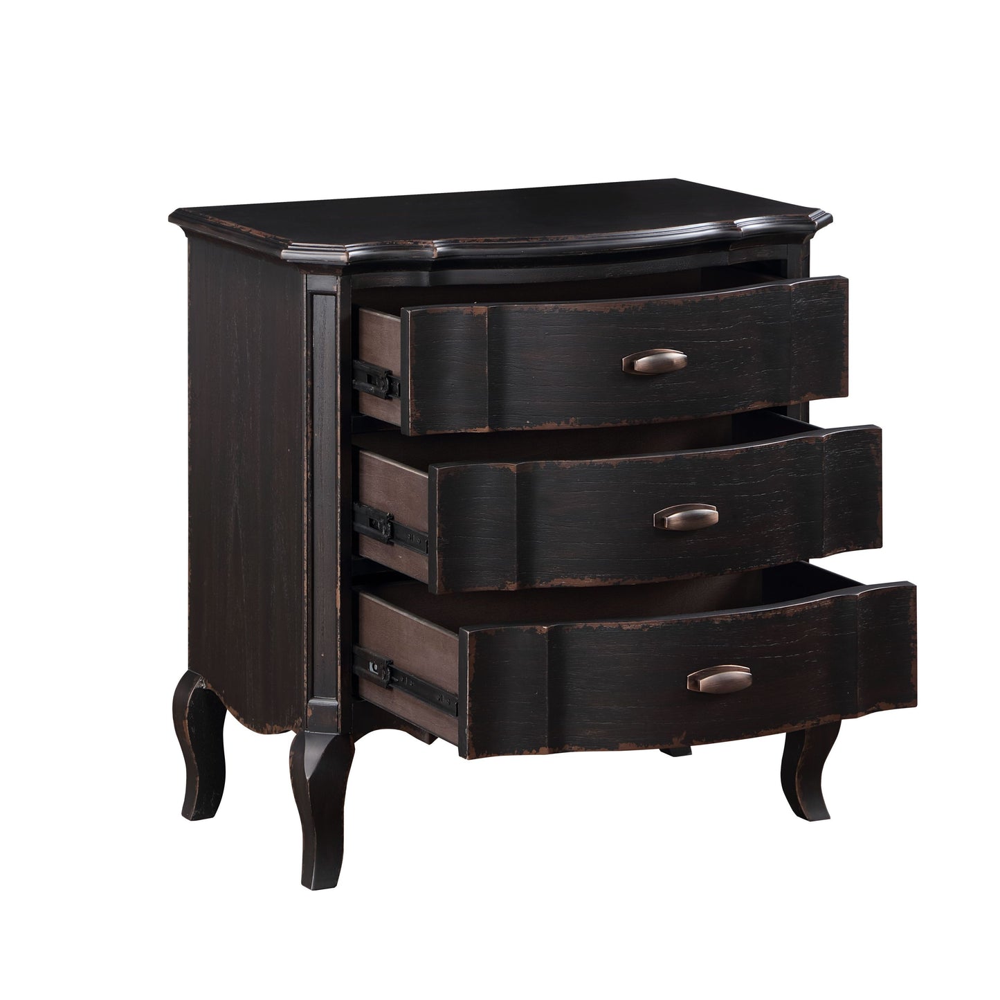 Chelmsford Nightstand, Black Antique Finish BD02297