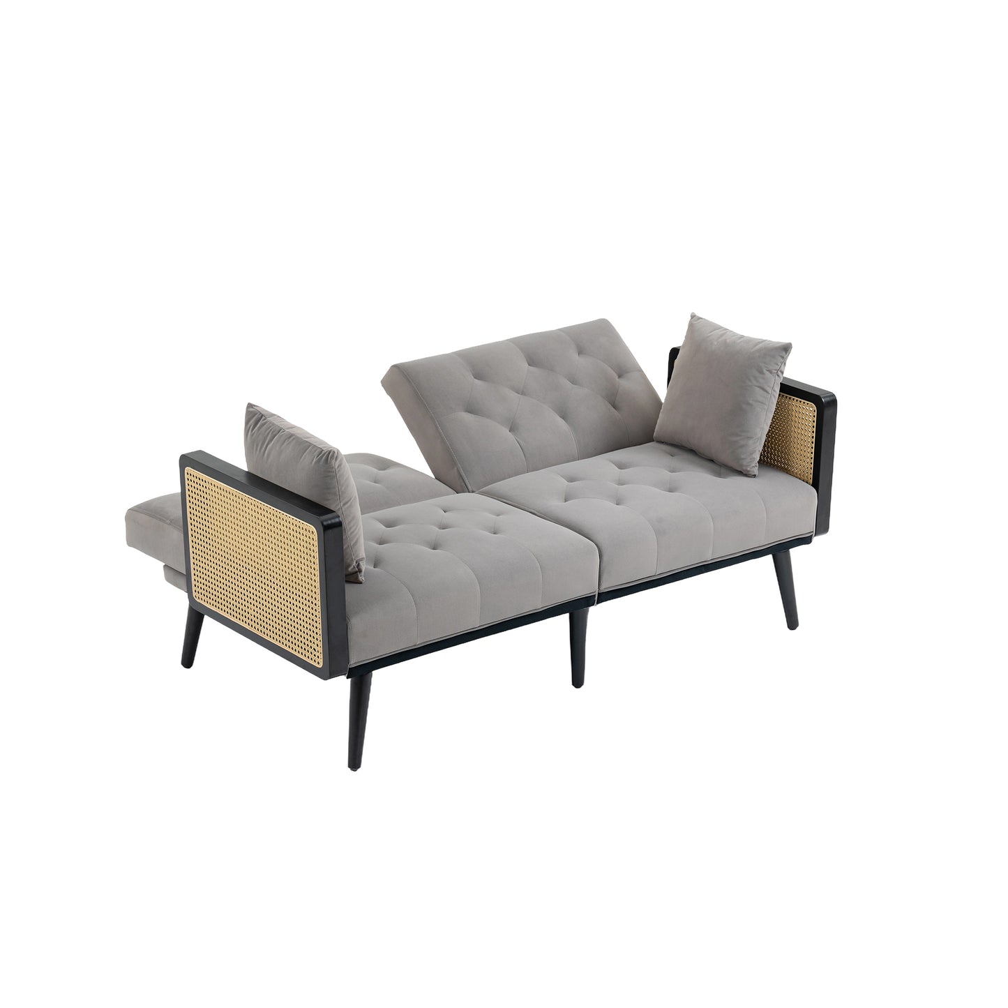 Velvet  Sofa , Accent sofa .loveseat sofa with metal  feet