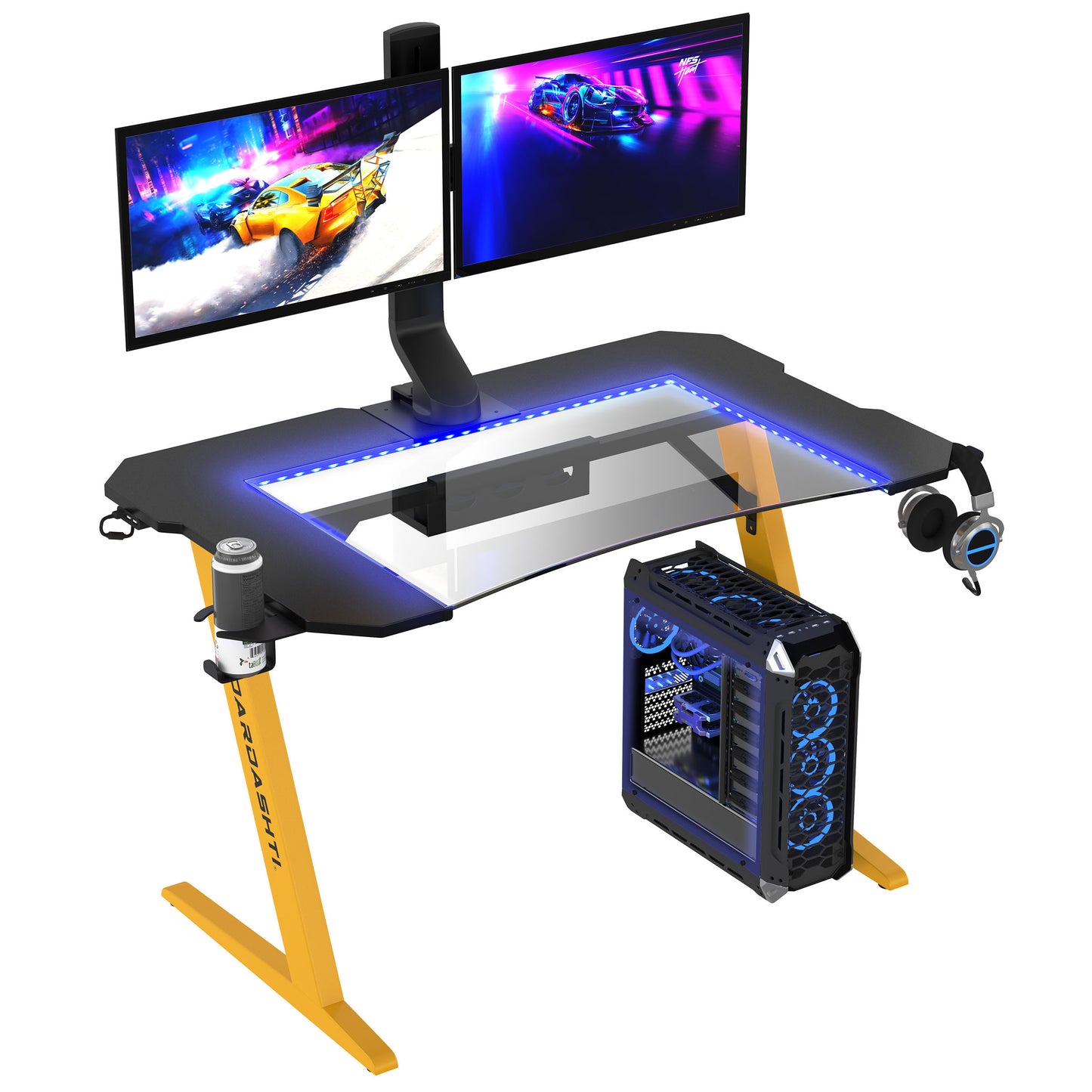 Dardashti Yellow Gaming Desk - Enhance Your Gaming Experience