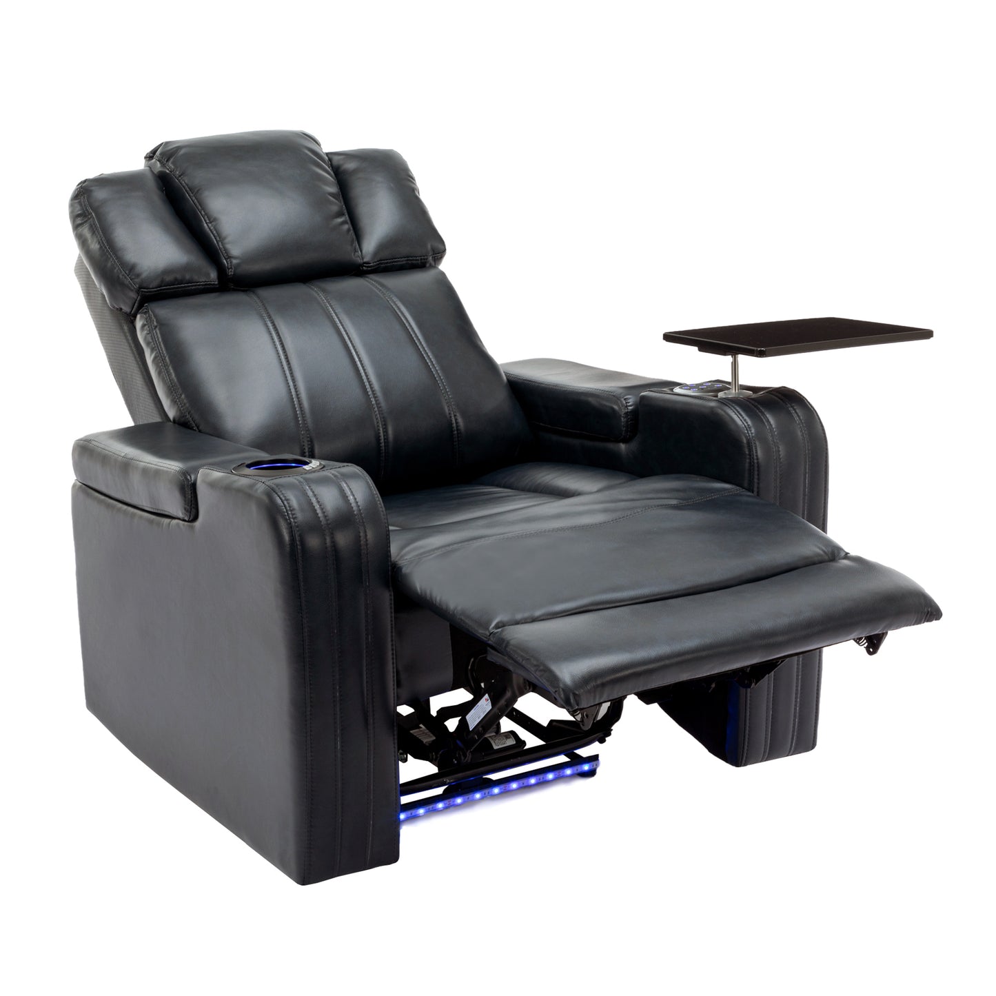 Home Theater Power Recliner with Cooling Cup Holder, Bluetooth Speaker, LED Lights, and USB Ports