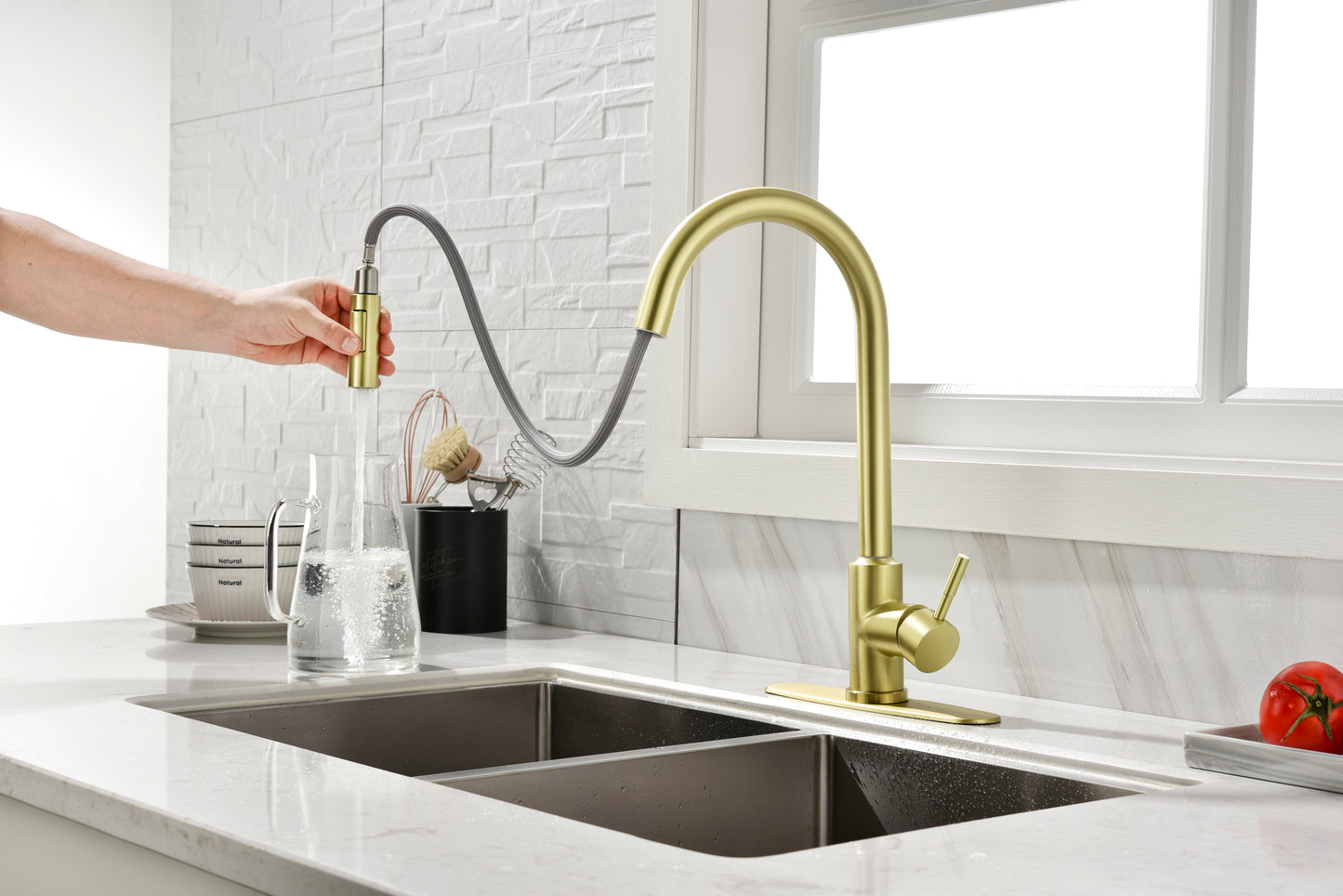 Touch Kitchen Faucet with Pull Down Sprayer