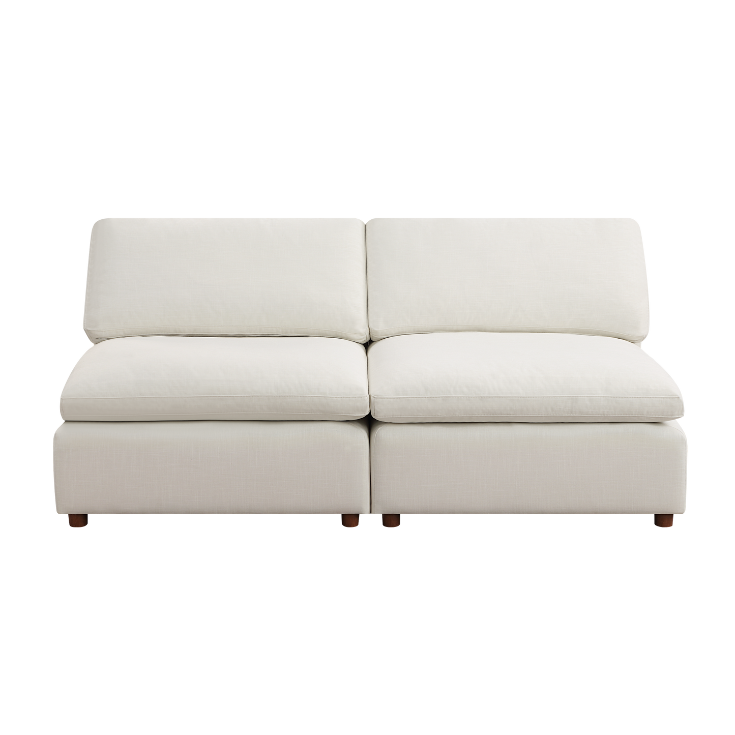 Customizable White Modular Sectional Sofa Set