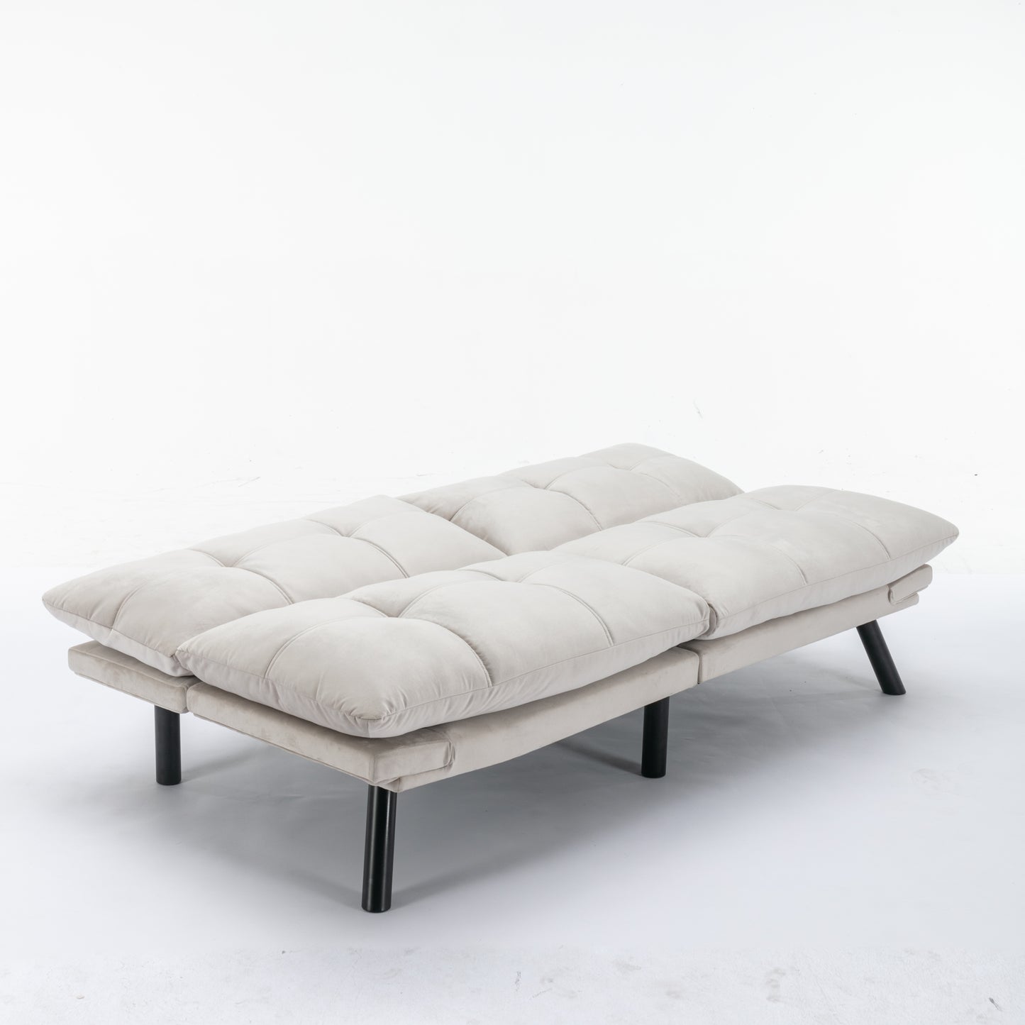 Cream Convertible Folding Modern sofa Bed