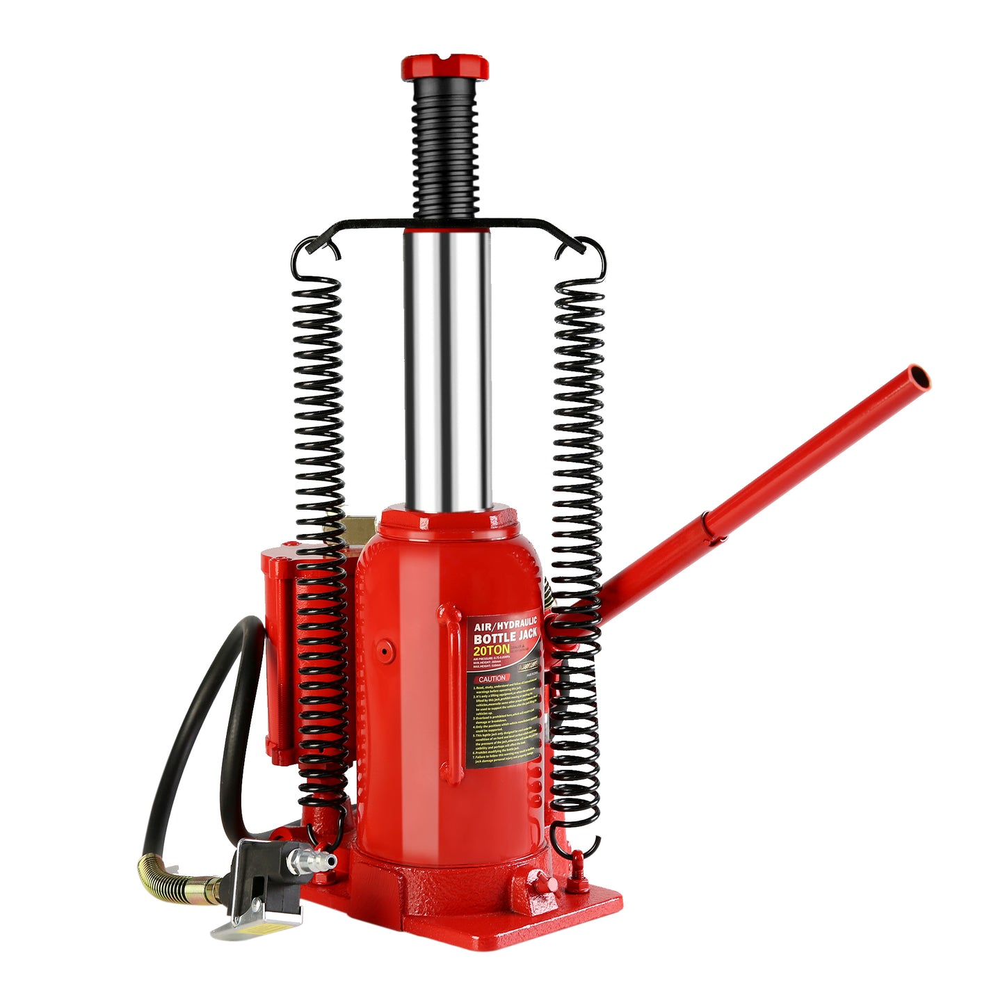 20 Ton Air Hydraulic Bottle Jack with Manual Hand Pump for Automobile and Heavy Equipment Maintenance