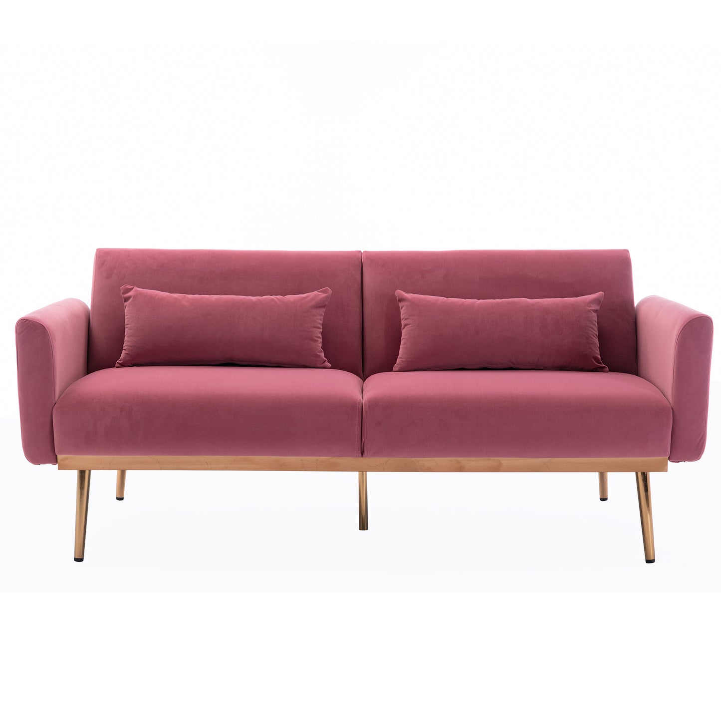 Velvet  Sofa , Accent sofa .loveseat sofa with  metal  feet