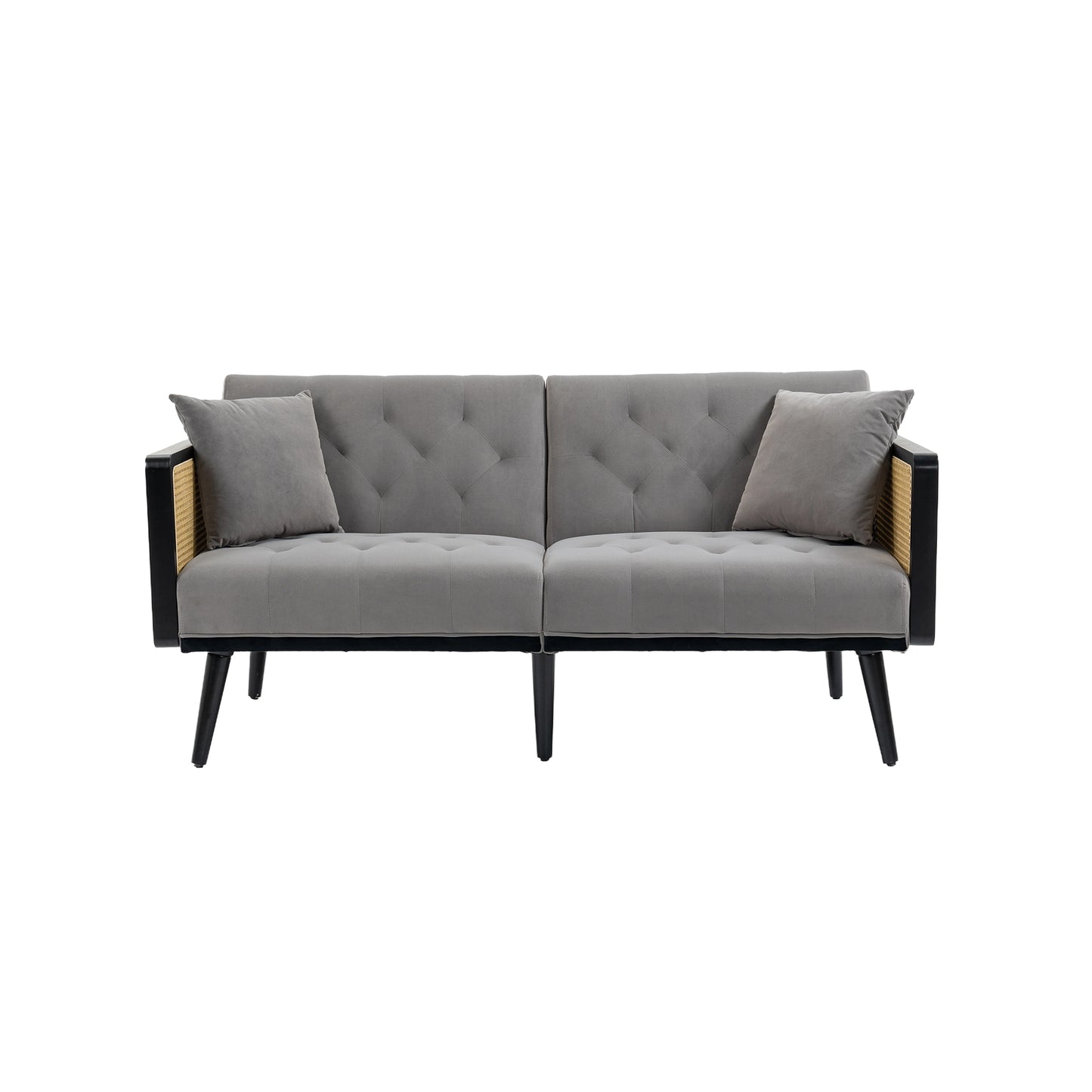 Velvet  Sofa , Accent sofa .loveseat sofa with metal  feet