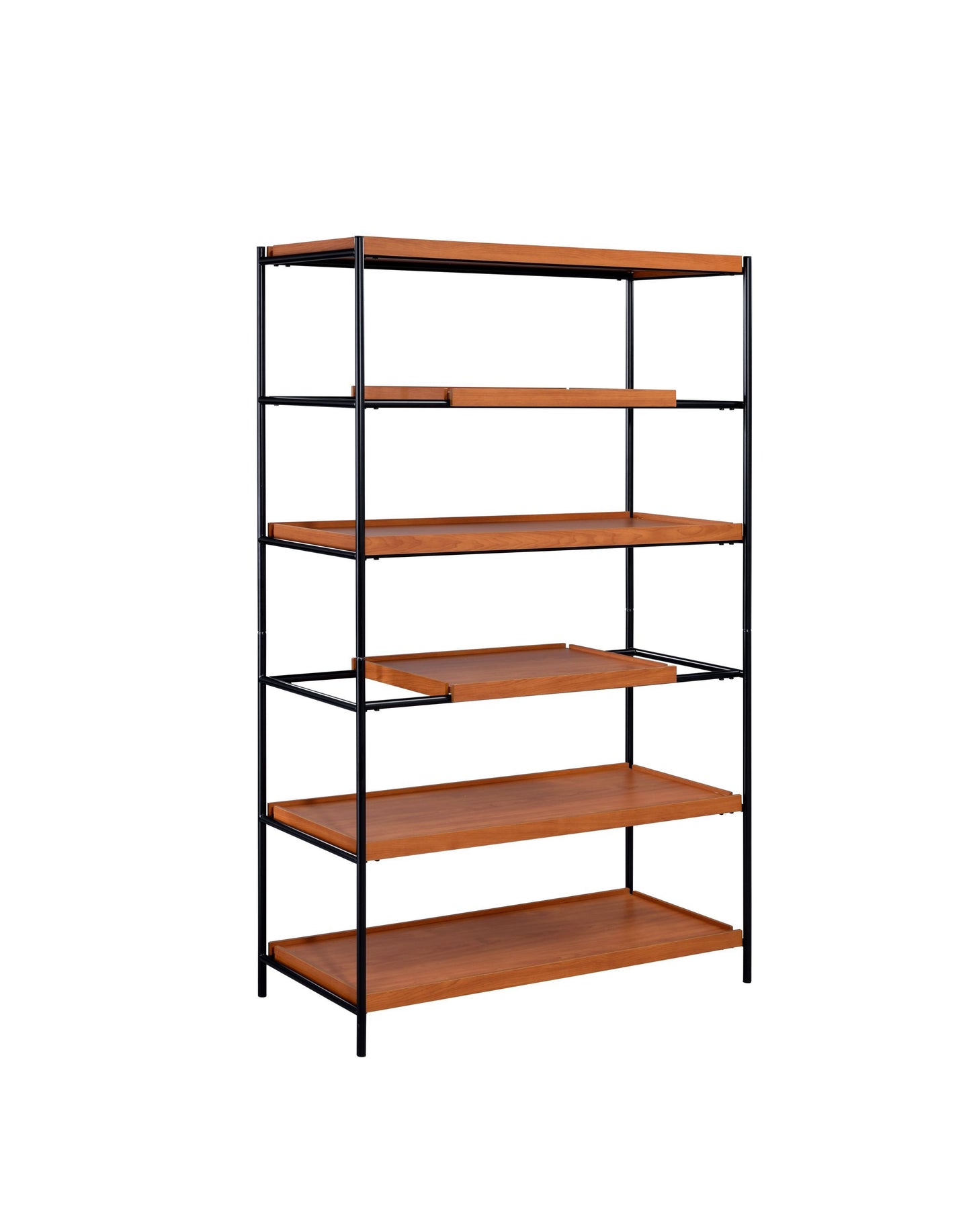 Oaken Bookshelf, Honey Oak & Black 92677